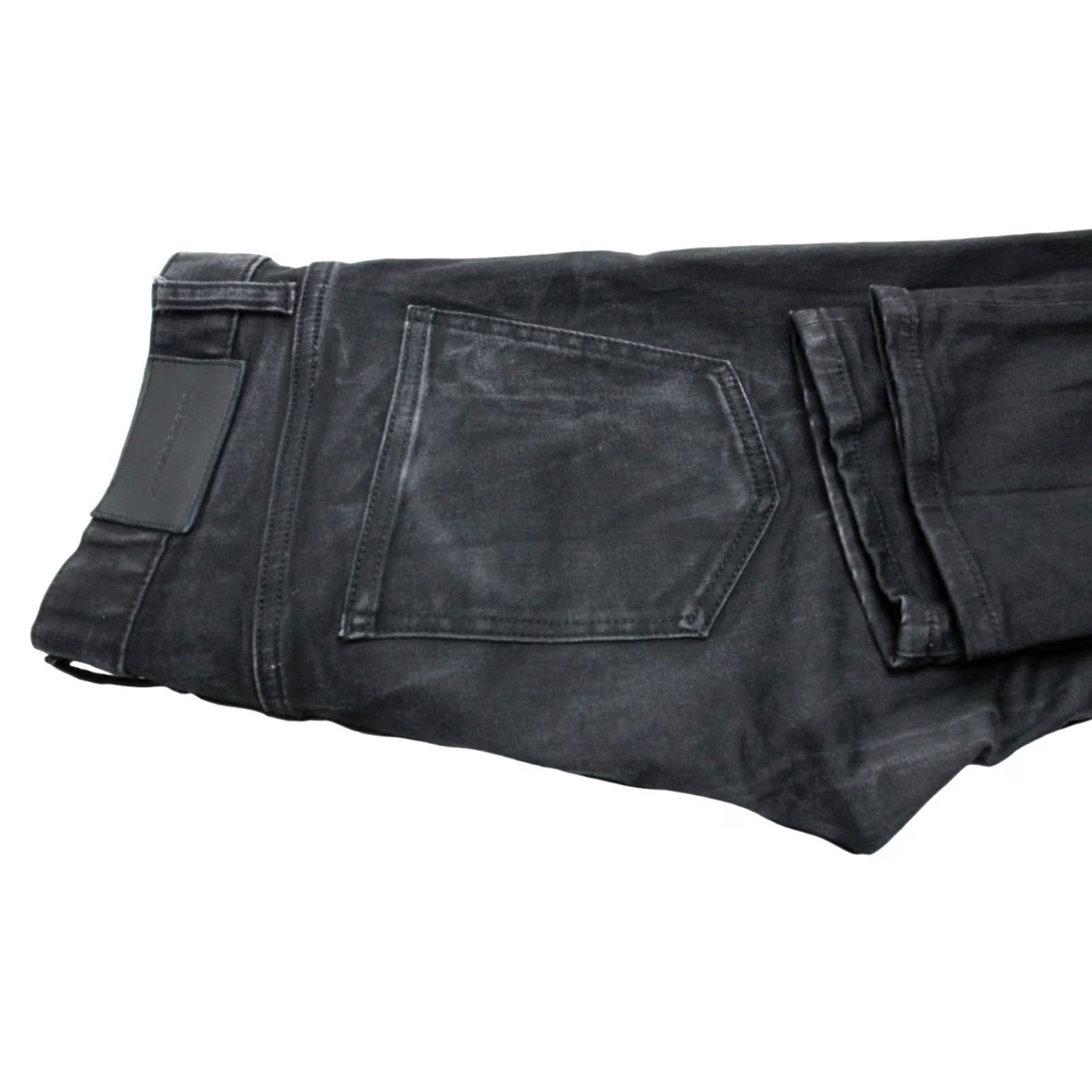 J.Lindeberg J. LINDEBERG Jay Ivy Black Jeans Slim Fit W33/L32 Mens Dark Stretch Whiskers Denim Casual Size US 33 - 6 Thumbnail