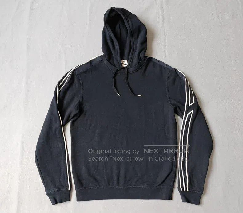 Hermes Hermes Sweatshirt Hoodie, Deep Blue, Cotton with Fleece Size US S / EU 44-46 / 1 - 1 Thumbnail
