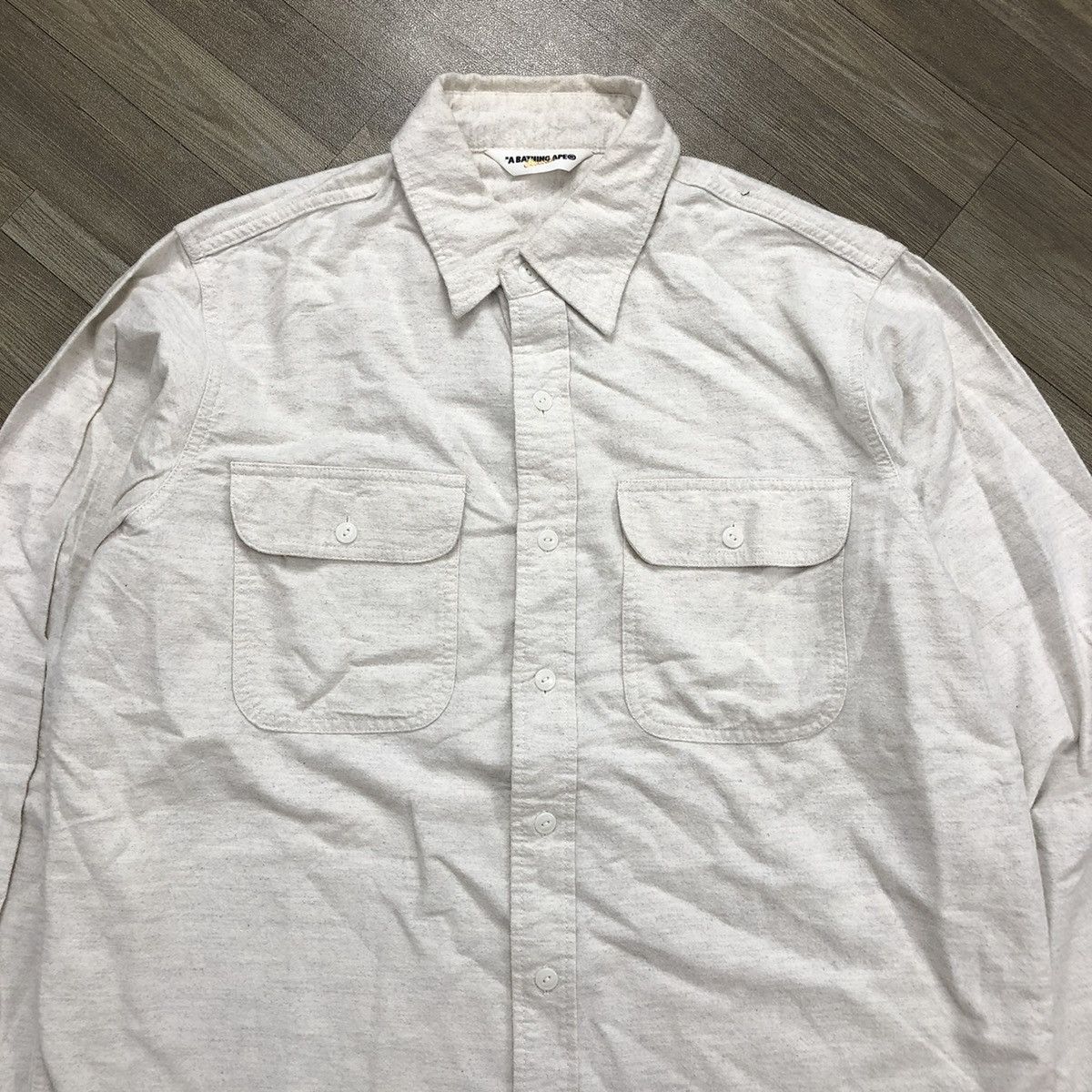Bape × Japanese Brand 2000s A Bathing Ape Bape Double Pocket Flannel Shirt Size US L / EU 52-54 / 3 - 2 Thumbnail
