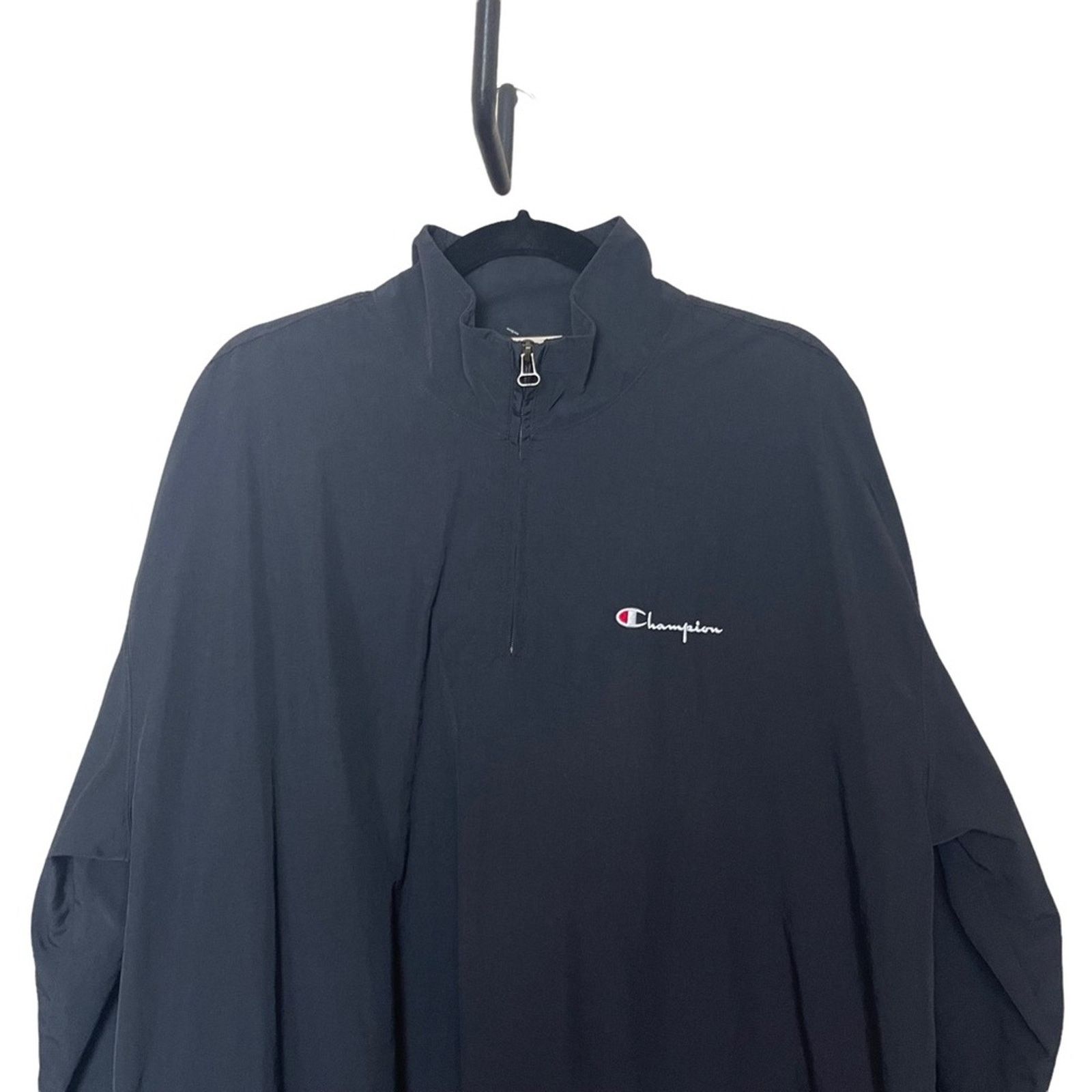 Champion Champion Windbreaker Half Zip Pullover Black Size XXL Size US XXL / EU 58 / 5 - 2 Thumbnail