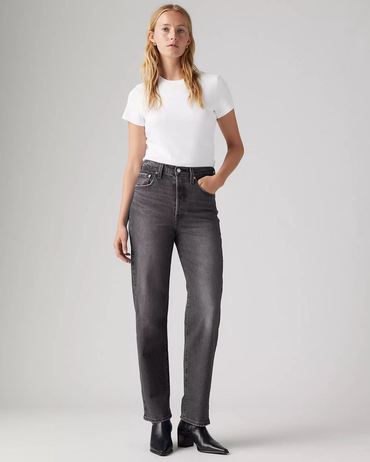 Levi's Ribcage Straight Ankle Women’s Jeans Size 28" / US 6 / IT 42 - 3 Thumbnail