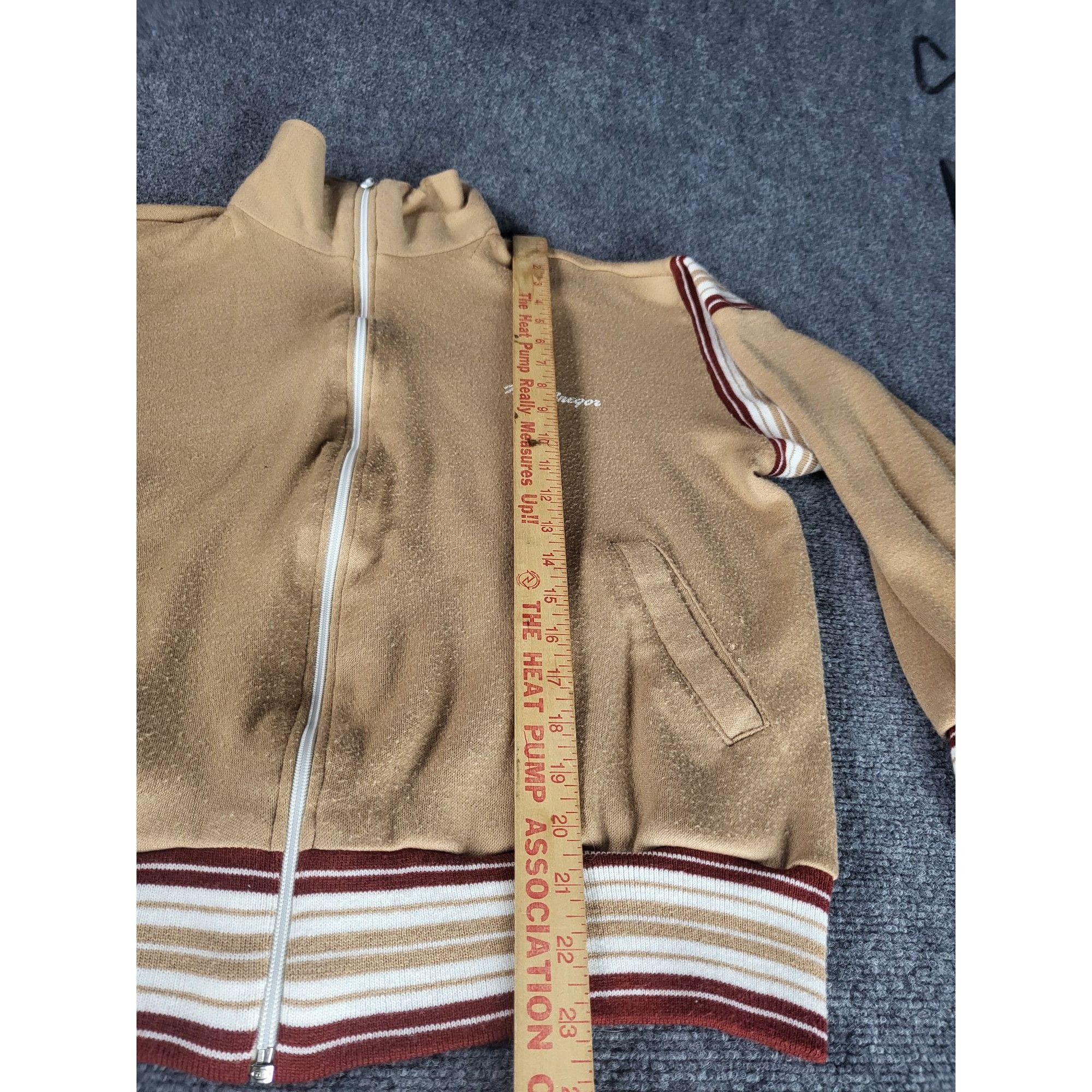 McGregor Vintage MacGregor Triple Knit Track Jacket Women Sz L Brown Size L / US 10 / IT 46 - 3 Thumbnail