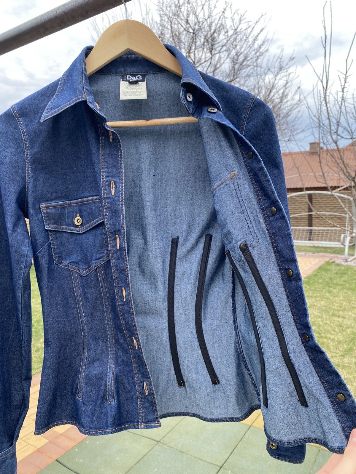 Dolce & Gabbana × Vintage Vintage D&G Women’s Denim Jacket Made in Italy Rare XS-S Size XS / US 0-2 / IT 36-38 - 11 Thumbnail
