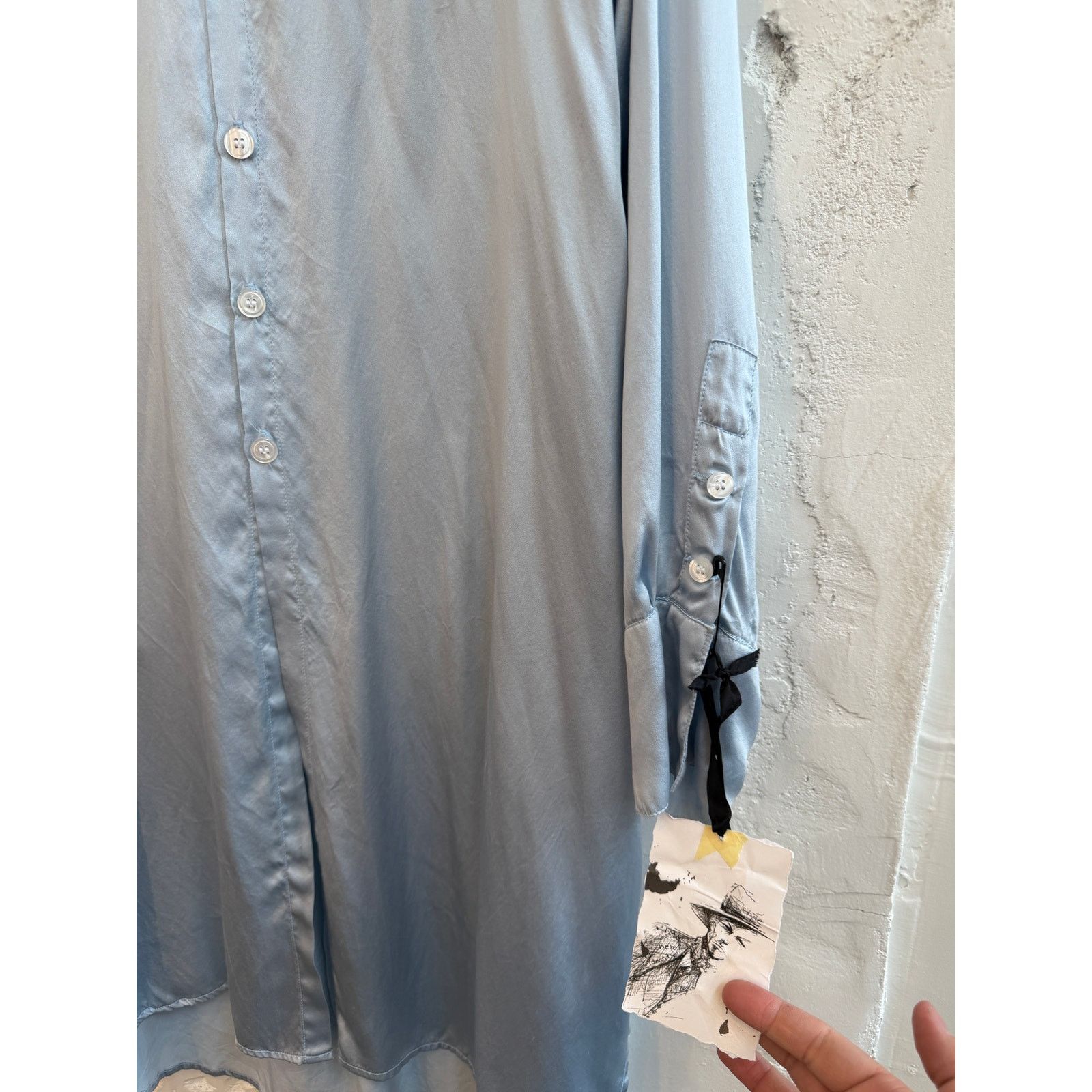 Greg Lauren Greg Lauren SAMPLE Silk Christian Long Studio Shirt Size US L / EU 52-54 / 3 - 3 Thumbnail