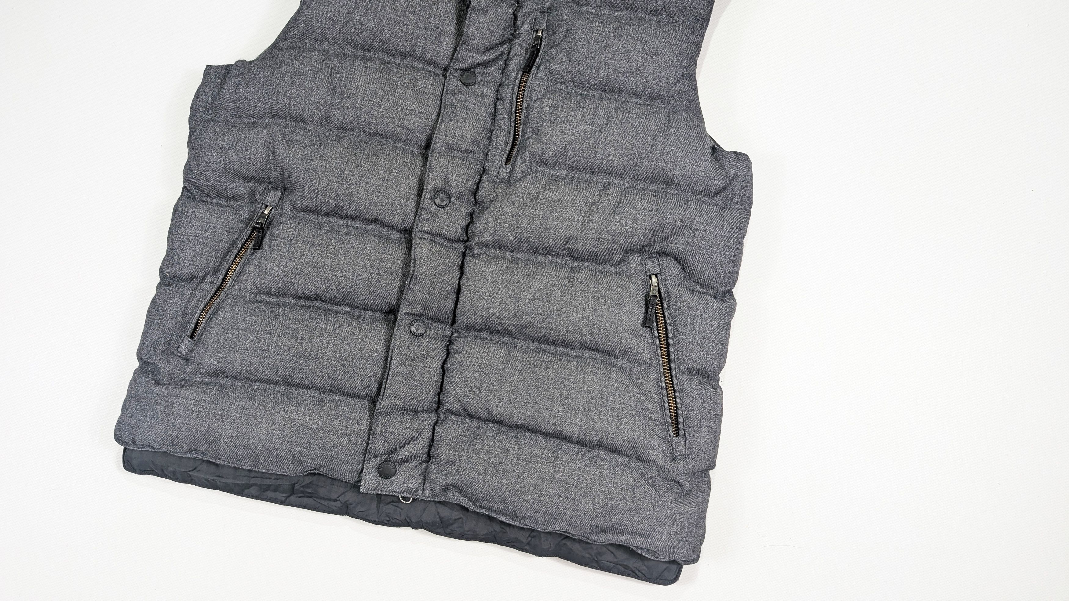 Hackett Hackett Mayfair Gray Wool Blend Puffer Gilet Vest Size M Size US M / EU 48-50 / 2 - 3 Thumbnail