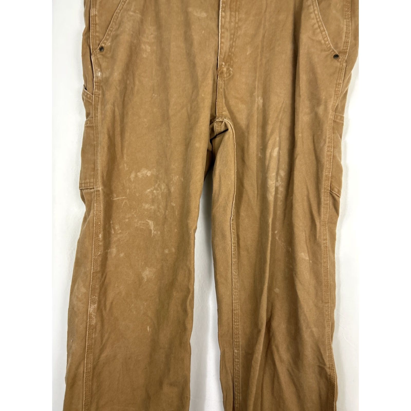 Vintage VINTAGE Stanley Mens 38x30 Duck Brown Carpenter Utility Pants 100% Cotton Stains Brown 38 30 Mens Pants Carpenter Cotton Stains Duck Brown Stanley Size US 38 / EU 54 - 3 Thumbnail