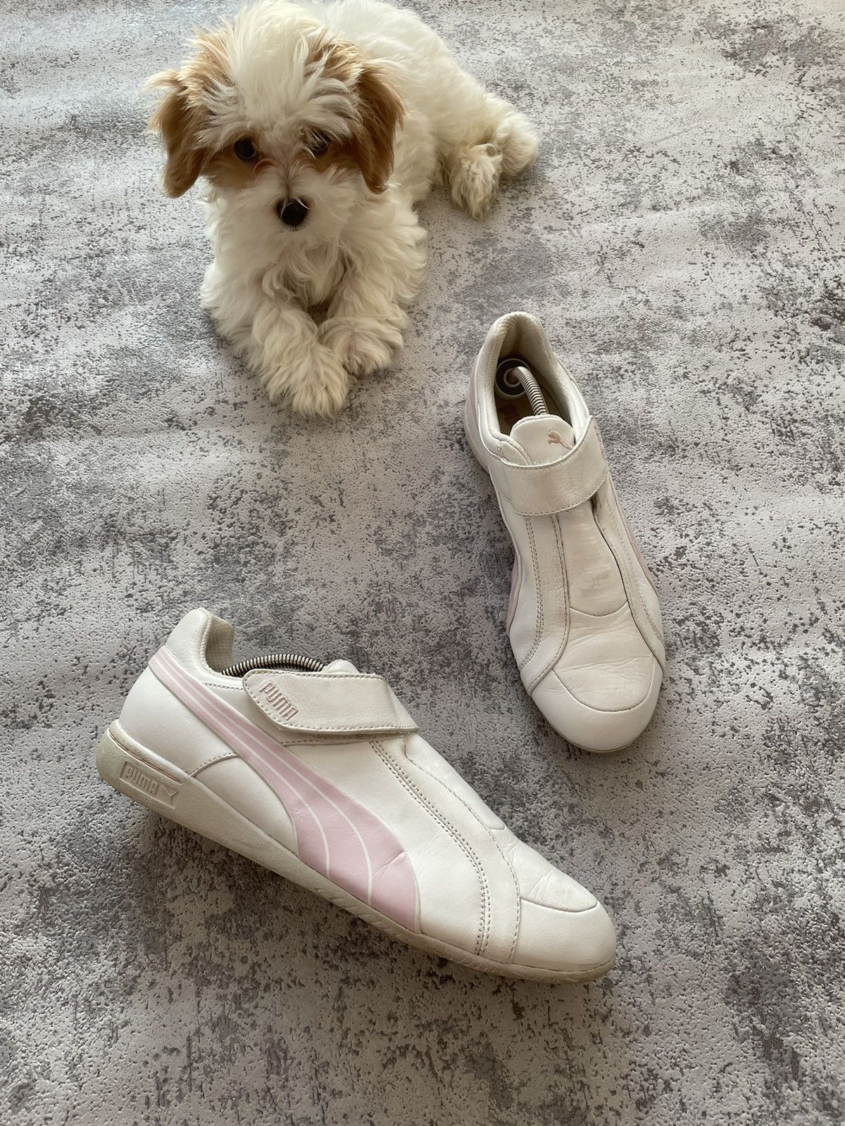 Japanese Brand Vintage Puma Futuristic Y2K Leather Shoes Size US 7 / IT 37 - 1 Thumbnail