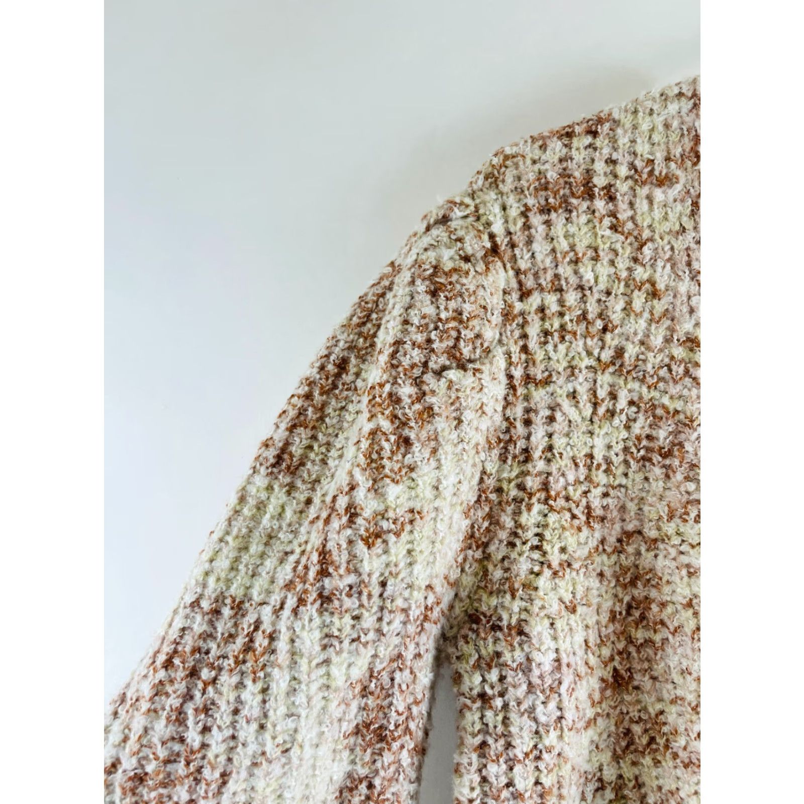 Vintage Universal Thread Sweater Womens Size Small Pink White Cream Pullover Puff Sleeve Size S / US 4 / IT 40 - 3 Thumbnail