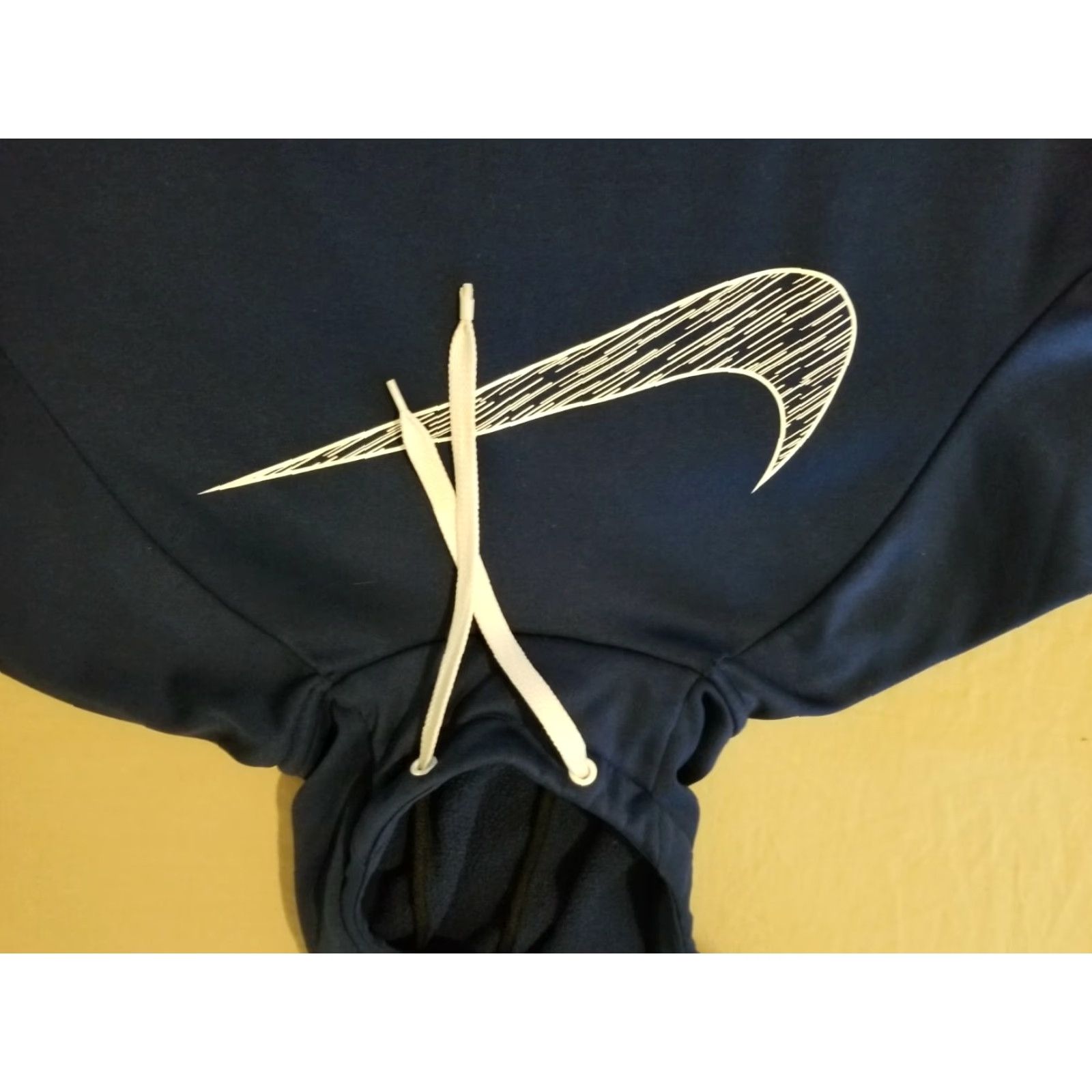 Nike Nike Hoodie Mens M Medium Navy Blue Athletic Gym Workout Size US M / EU 48-50 / 2 - 2 Thumbnail