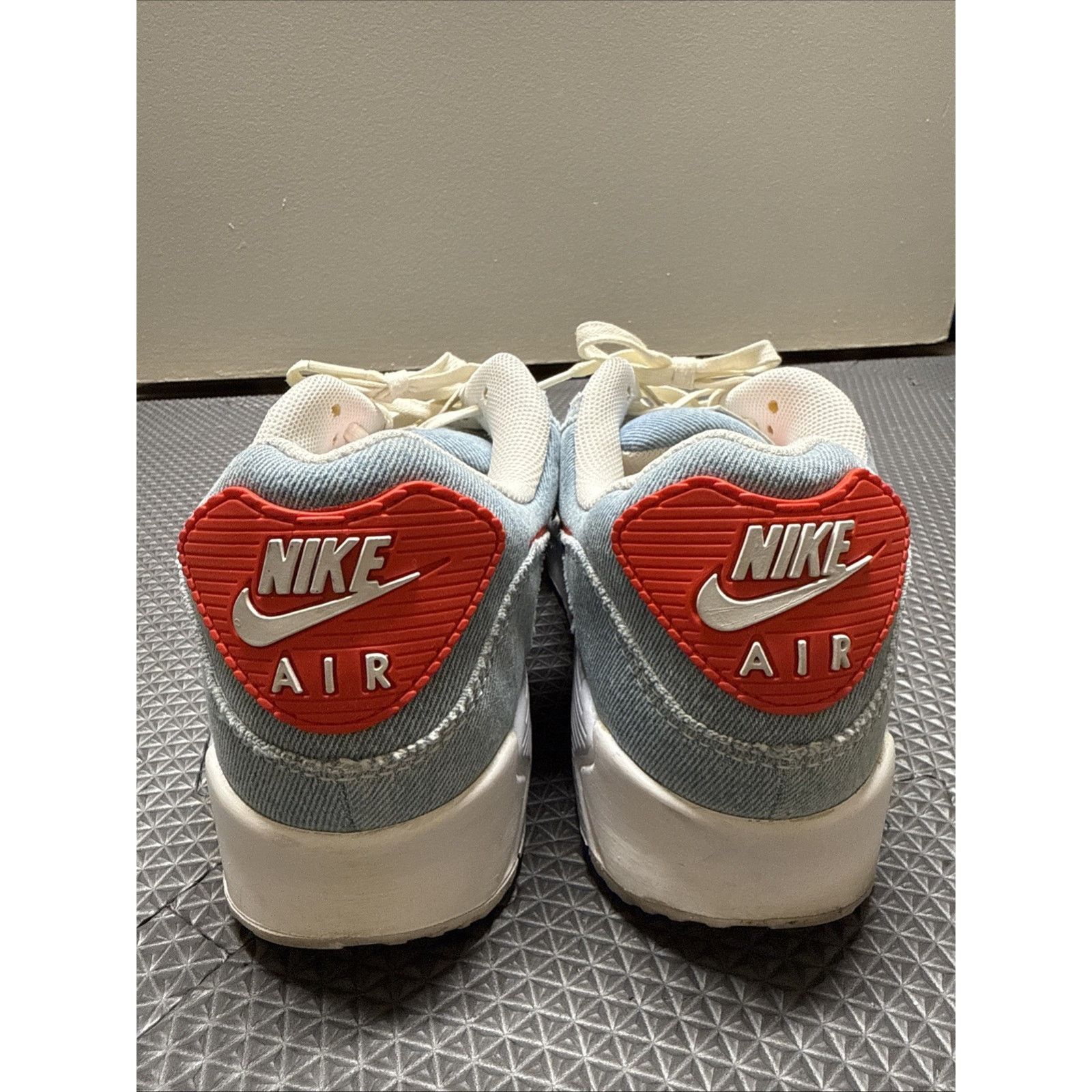 Nike Nike Air Max 90 Denim Sneakers with RedAccents Men's Size 13 Size US 13 / EU 46 - 4 Thumbnail