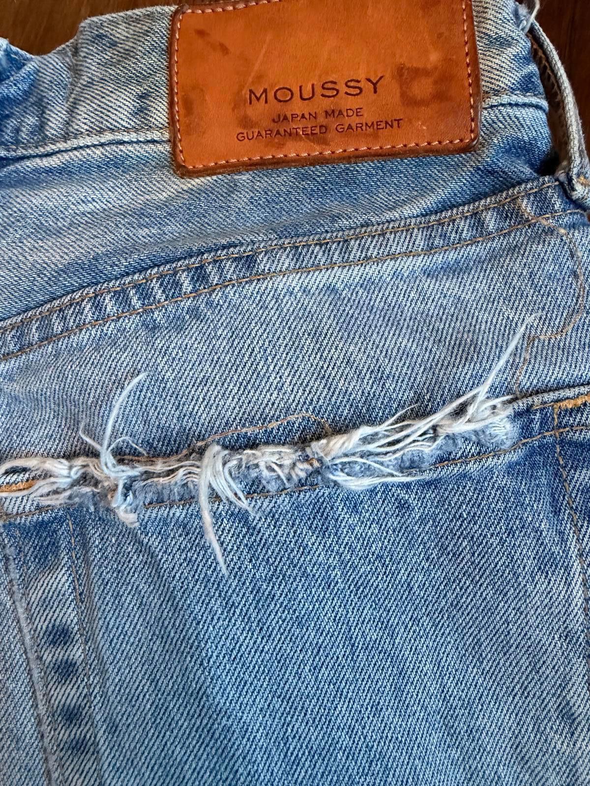MOUSSY Moussy Light Blue Distressed Denim Jeans Size 24 Size 24" / US 00 / IT 34 - 6 Thumbnail