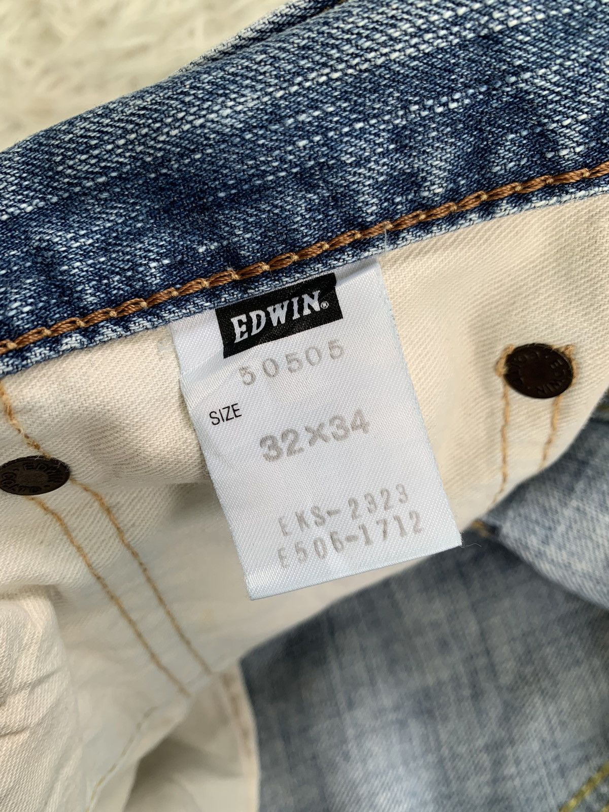 Edwin Vintage Edwin 505Z Selfedge Denim Pant Made in Japan Size US 35 - 23 Thumbnail
