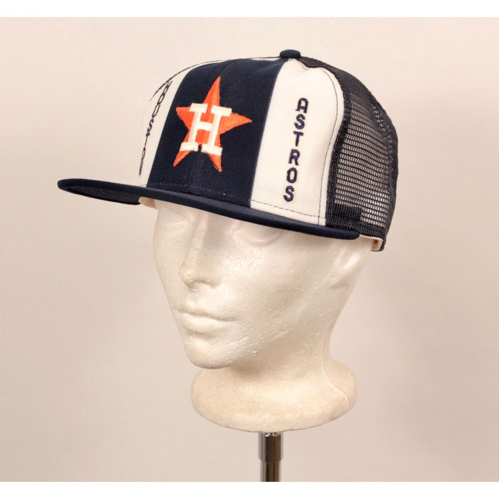 Vintage VINTAGE AJD Houston Astros Snapback Hat L 80s Texas Navy Blue Size ONE SIZE - 2 Thumbnail