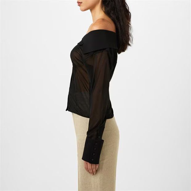 Jacquemus o1g2r1mq1024 Brezza Shirt in Black Size XXS / US 00 / IT 34 - 4 Thumbnail