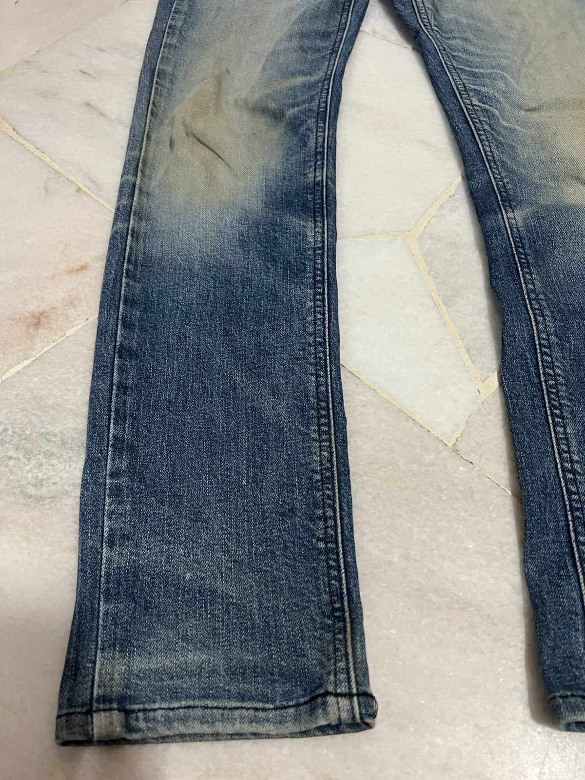 If Six Was Nine × Japanese Brand × Lee 🌈Lee Riders Distressed Mud Wash Jean Size US 29 - 5 Thumbnail