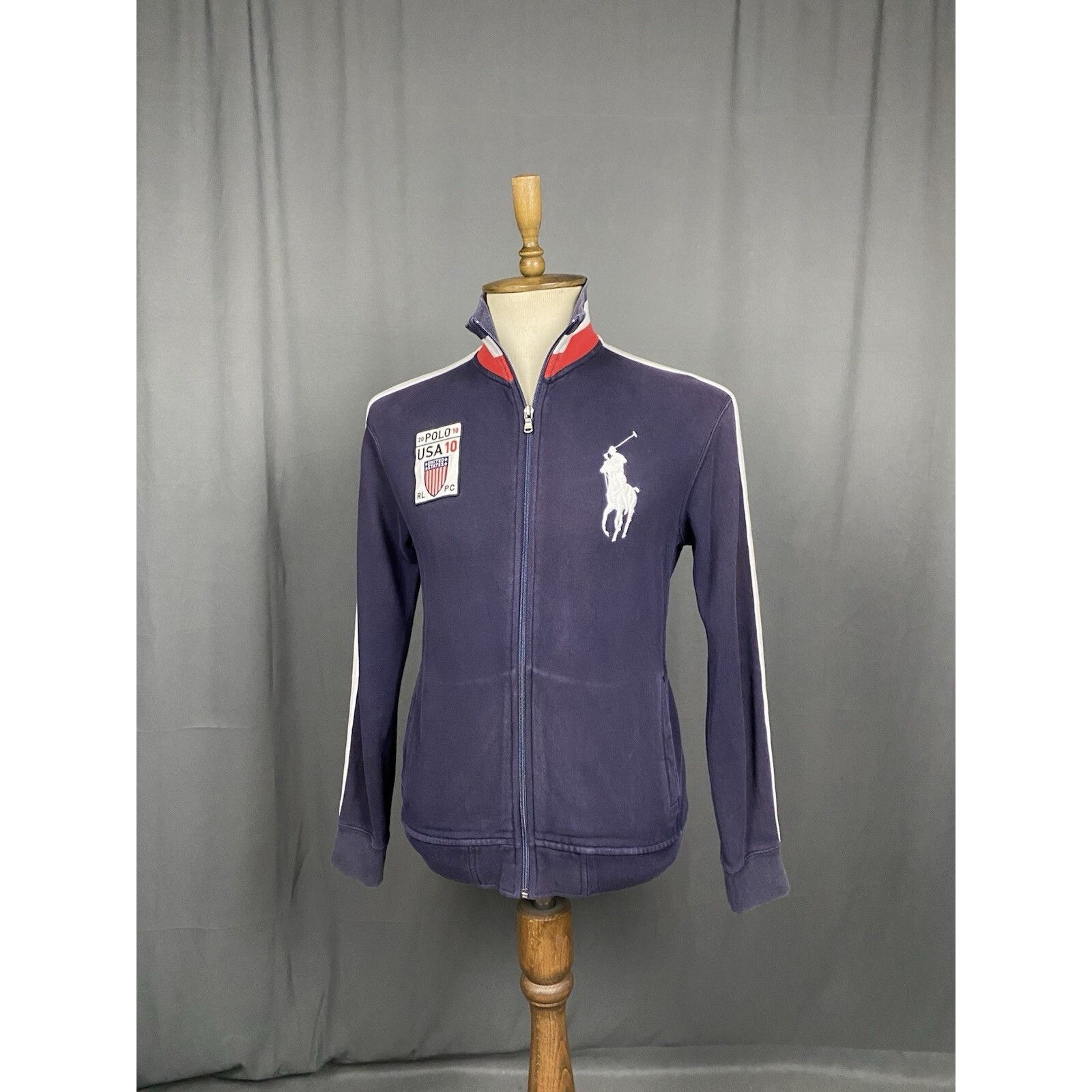 Polo Ralph Lauren Polo Ralph Lauren USA Team Men's Blue Full Zip High Neck Swe Size US M / EU 48-50 / 2 - 4 Thumbnail