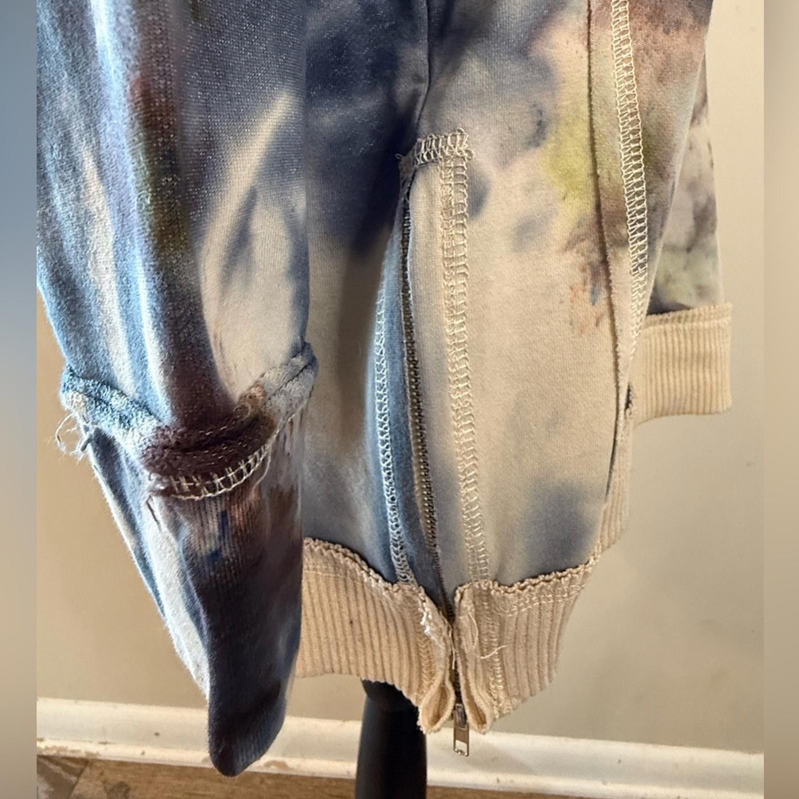 Other Umgee tie dyed & leopard print oversized sweatshirt SZ SM Size S / US 4 / IT 40 - 6 Thumbnail