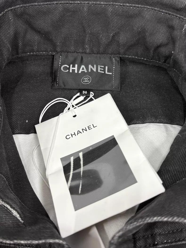 Chanel Chanel Black graffiti denim jacket Size XS / US 0-2 / IT 36-38 - 4 Thumbnail