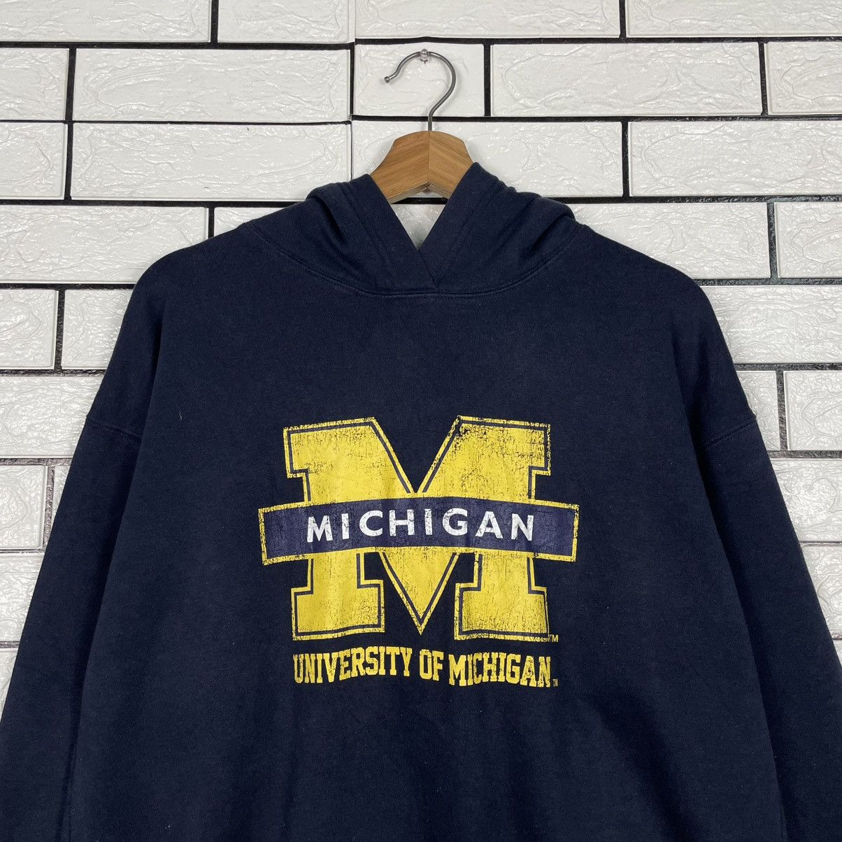 Japanese Brand University Of Michigan Pullover Hoodie Size US M / EU 48-50 / 2 - 11 Thumbnail