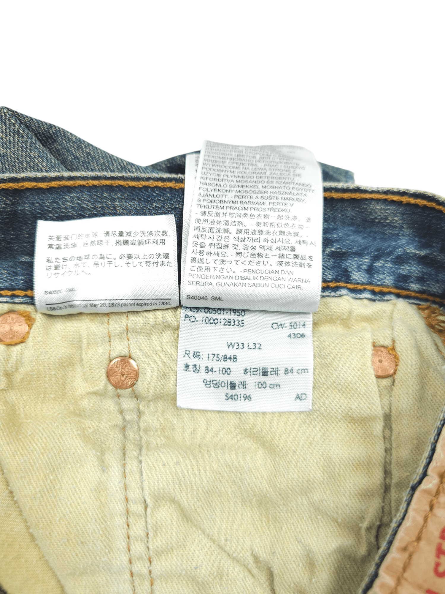 Levi's × Vintage 💎 Size 33/32 Vintage 90's Levi's 501 Jeans Y2K Acid Wash Size US 33 - 9 Thumbnail