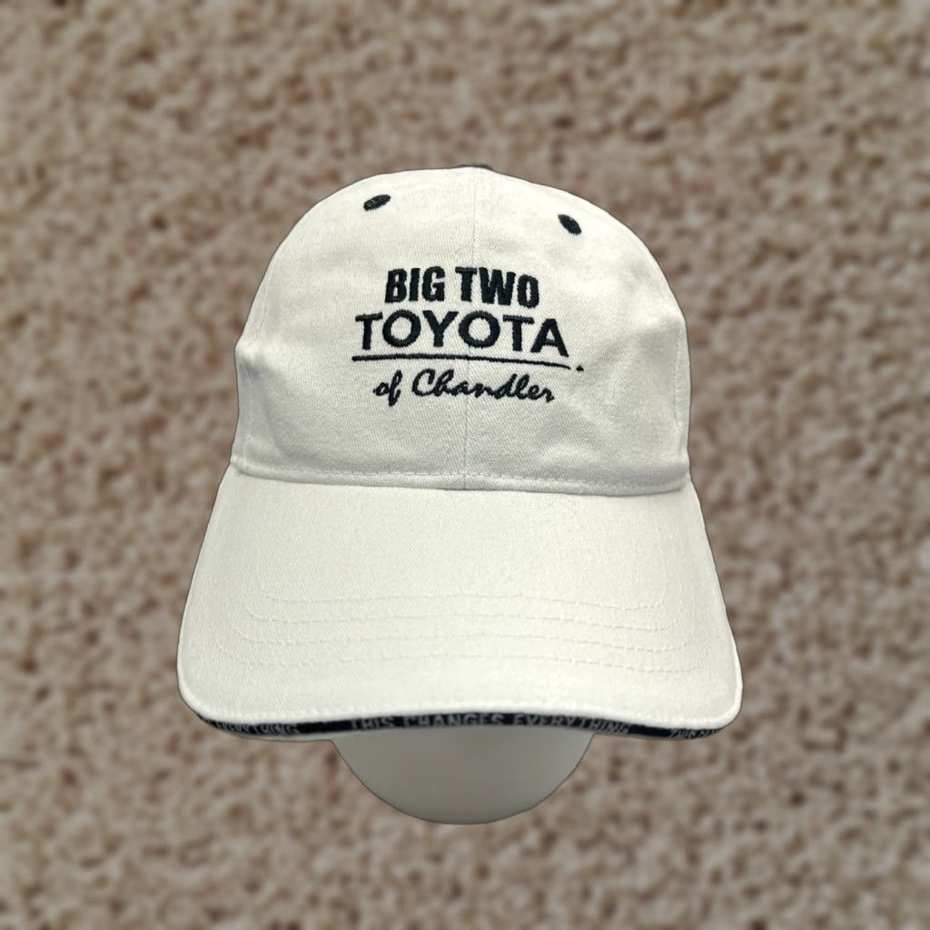 Vintage Toyota Of Chandler Hat Cap Strap Back Adult One Size White 100% Cotton Size ONE SIZE - 1 Thumbnail