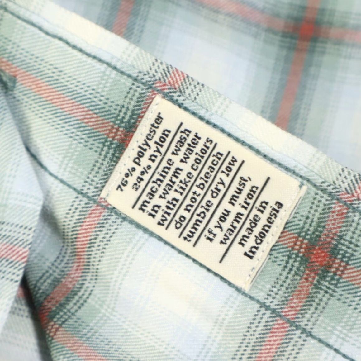Olive Genteal Shirt Button Down Olive Men M Untucked Flannel Plaid Long Sleeve Regular Adult Mens Size US M / EU 48-50 / 2 - 7 Thumbnail