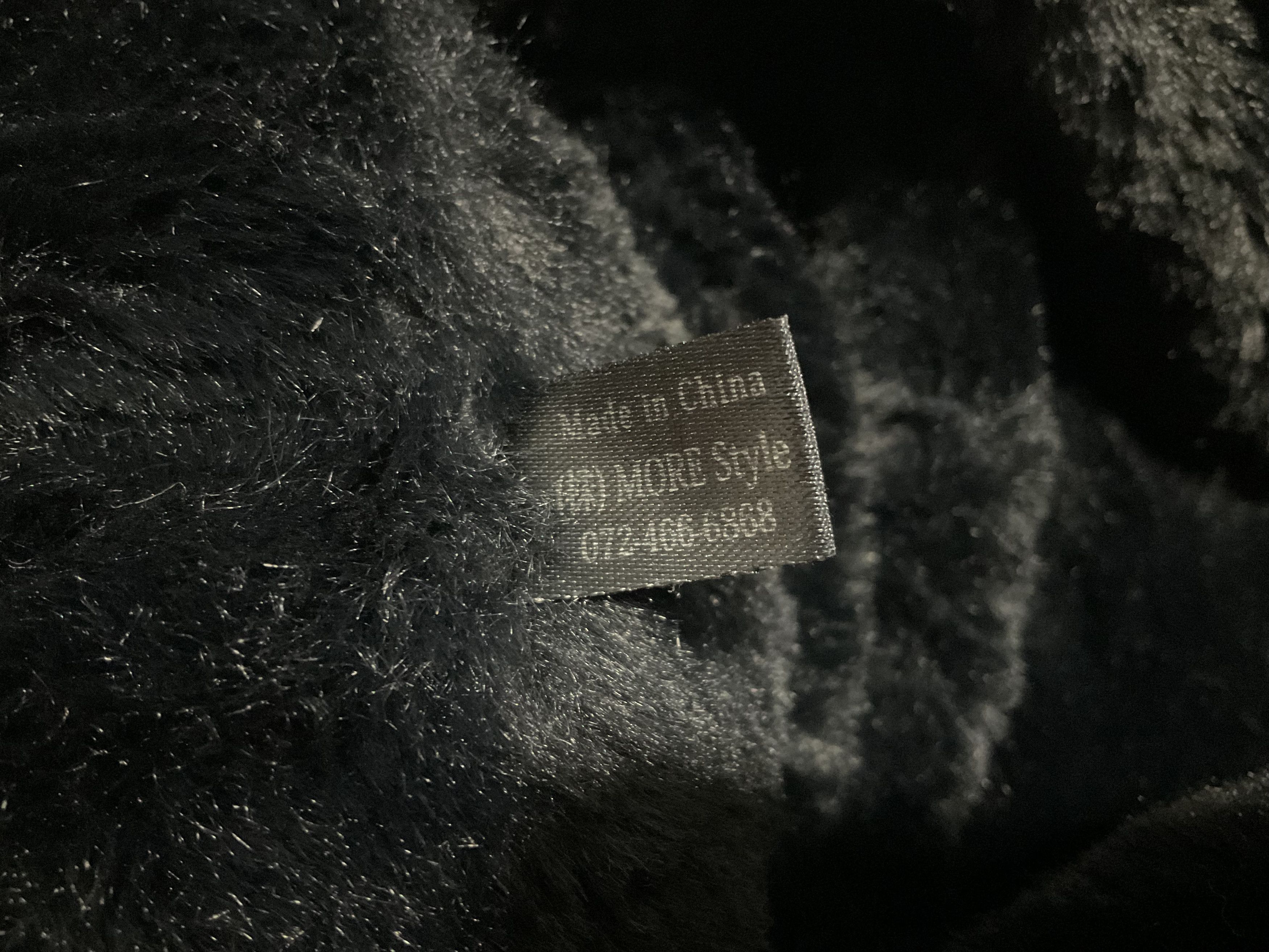 Hysteric Glamour × If Six Was Nine × Japanese Brand 🔥Japanese Avant-Garde Buff Neck Black Fur Goth Size ONE SIZE - 6 Thumbnail