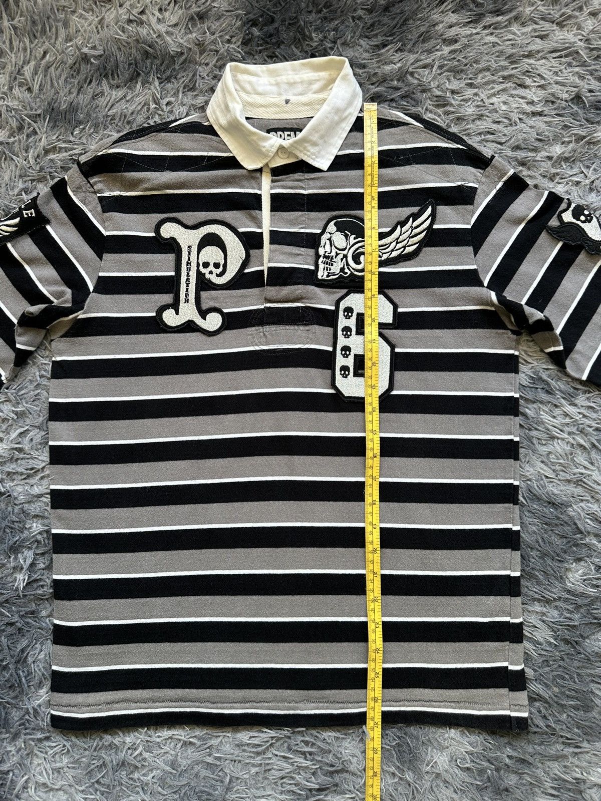 PPFM 2011A/W PPFM - ''RULE 05'' Striped polo long sleeve Size US L / EU 52-54 / 3 - 8 Thumbnail