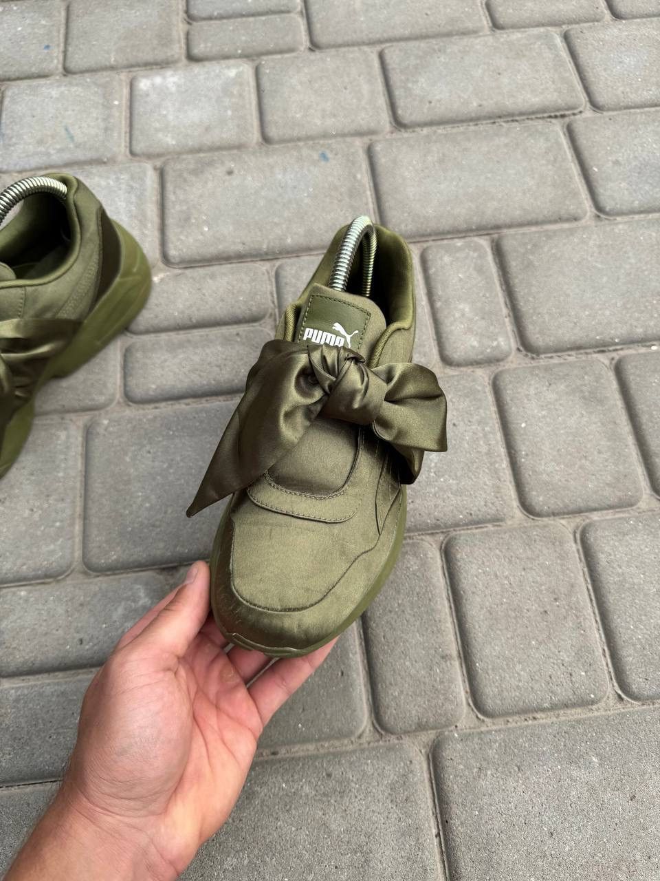 Fenty Puma x Rihanna Fenty Bow Sneakers Olive Branch Green Size5.5 Size US 8.5 / IT 38.5 - 4 Thumbnail
