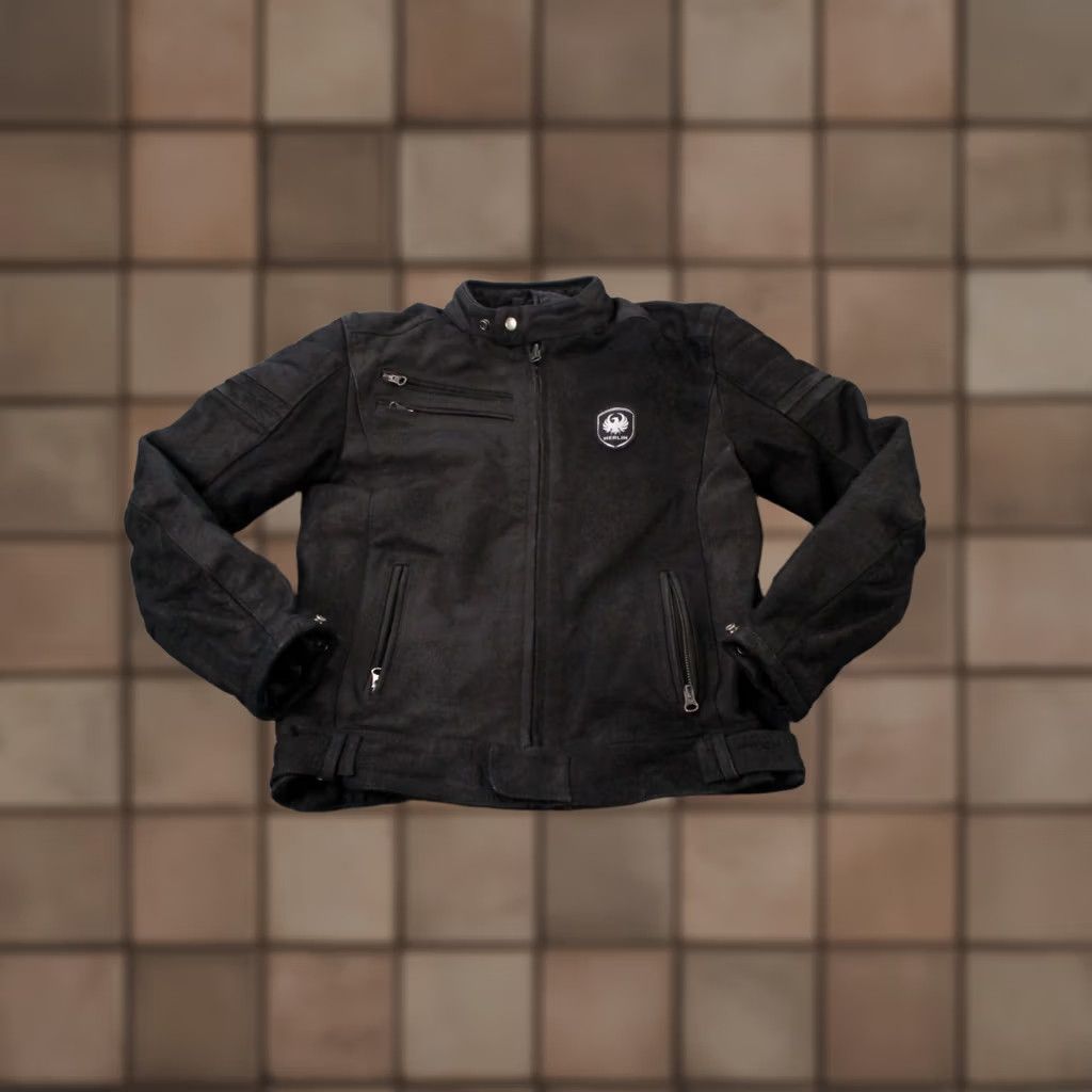 Vintage Merlin Leather Jacket Mens 38 Biker Heavy Motorcycle Lined Shirt Size US XXS / EU 40 - 1 Thumbnail
