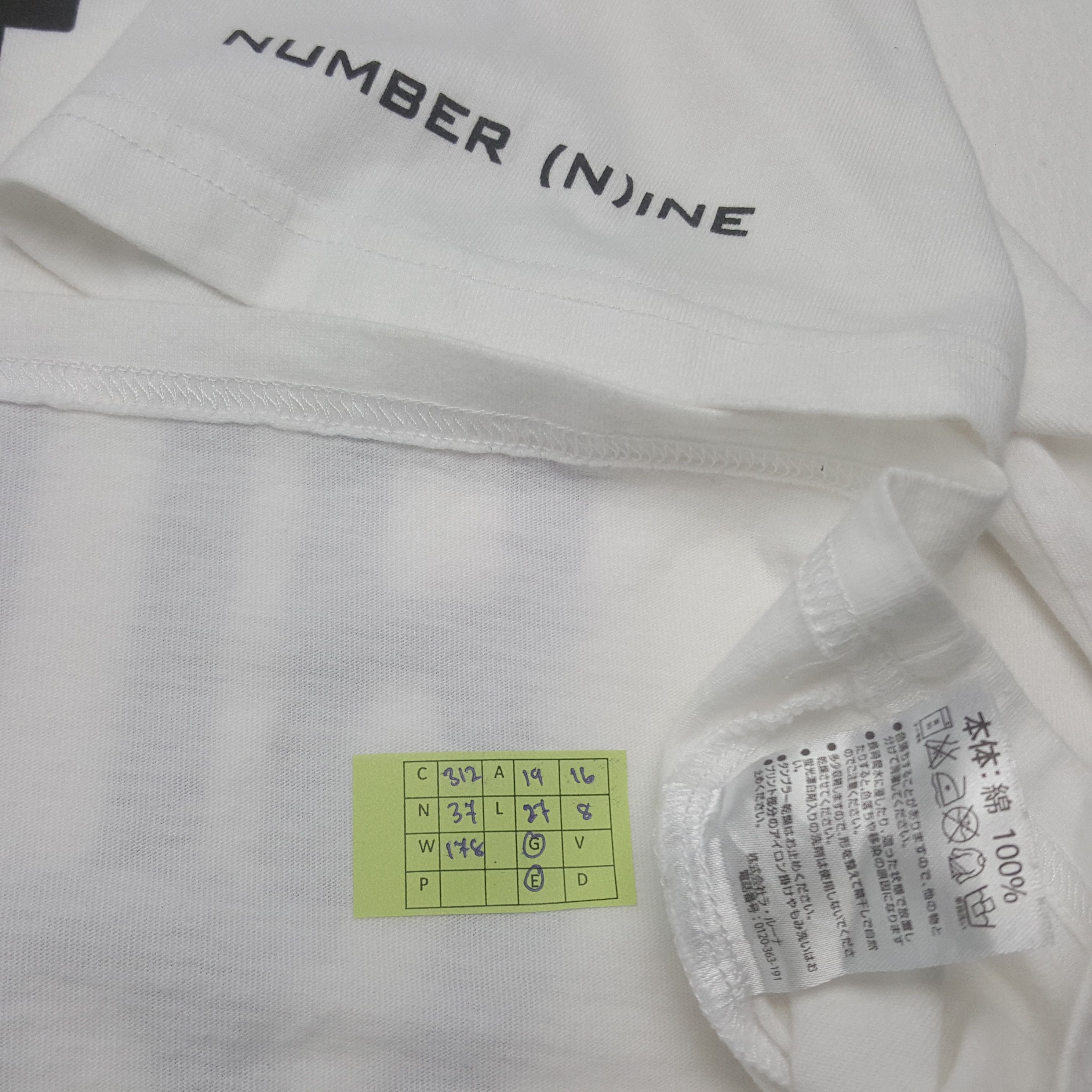 Number (N)ine Vintage Number Nine Japanese Brand Tshirt C312N37 Size US M / EU 48-50 / 2 - 6 Thumbnail