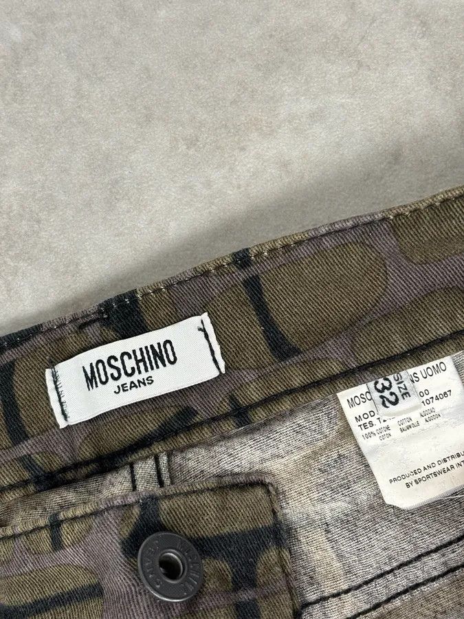 Moschino Moschino Khaki Cotton Abstract World Denim Jeans Size US 32 / EU 48 - 10 Thumbnail