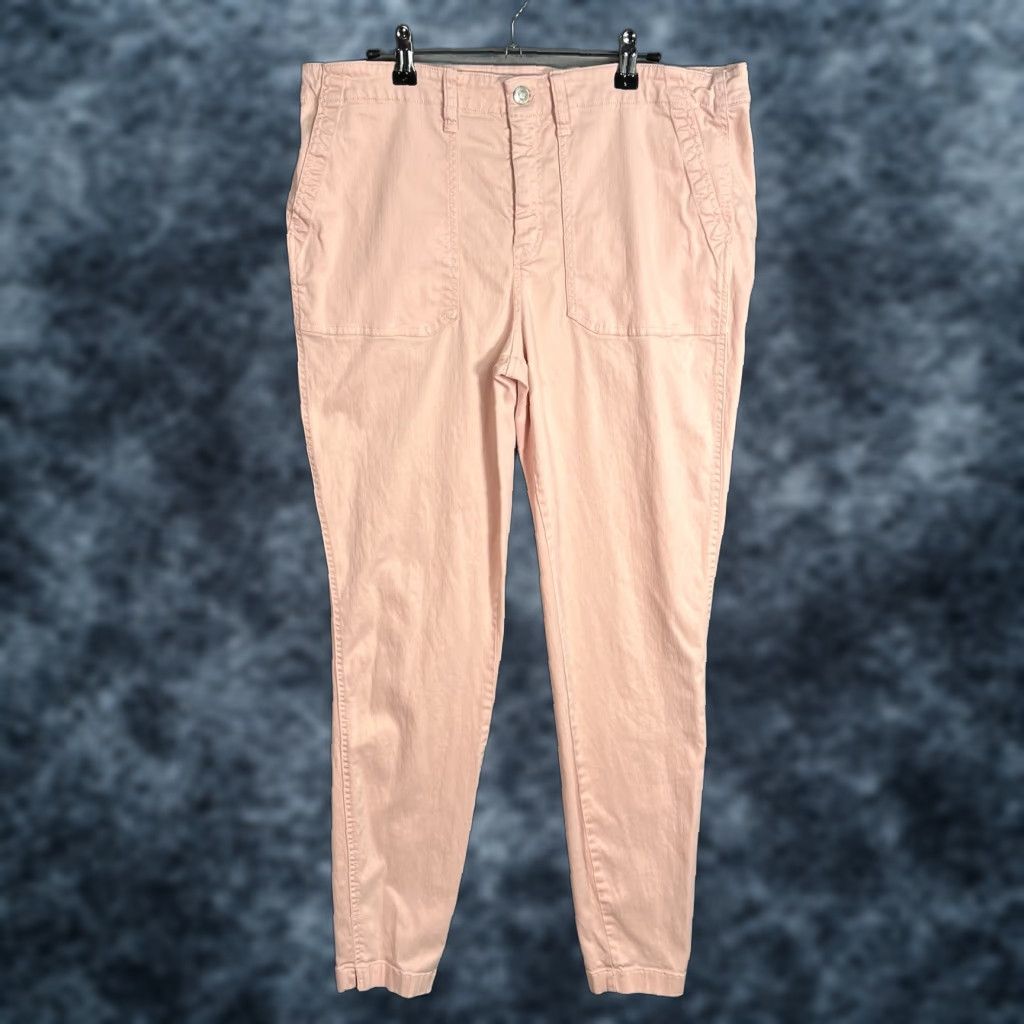 J.Crew VINTAGE J.CREW Chino Pants Womens 32T Pink Skinny Fit Cotton Blend Flat Front Slim Inseam 31 in Mens Girls Size 24" / US 00 / IT 34 - 1 Thumbnail