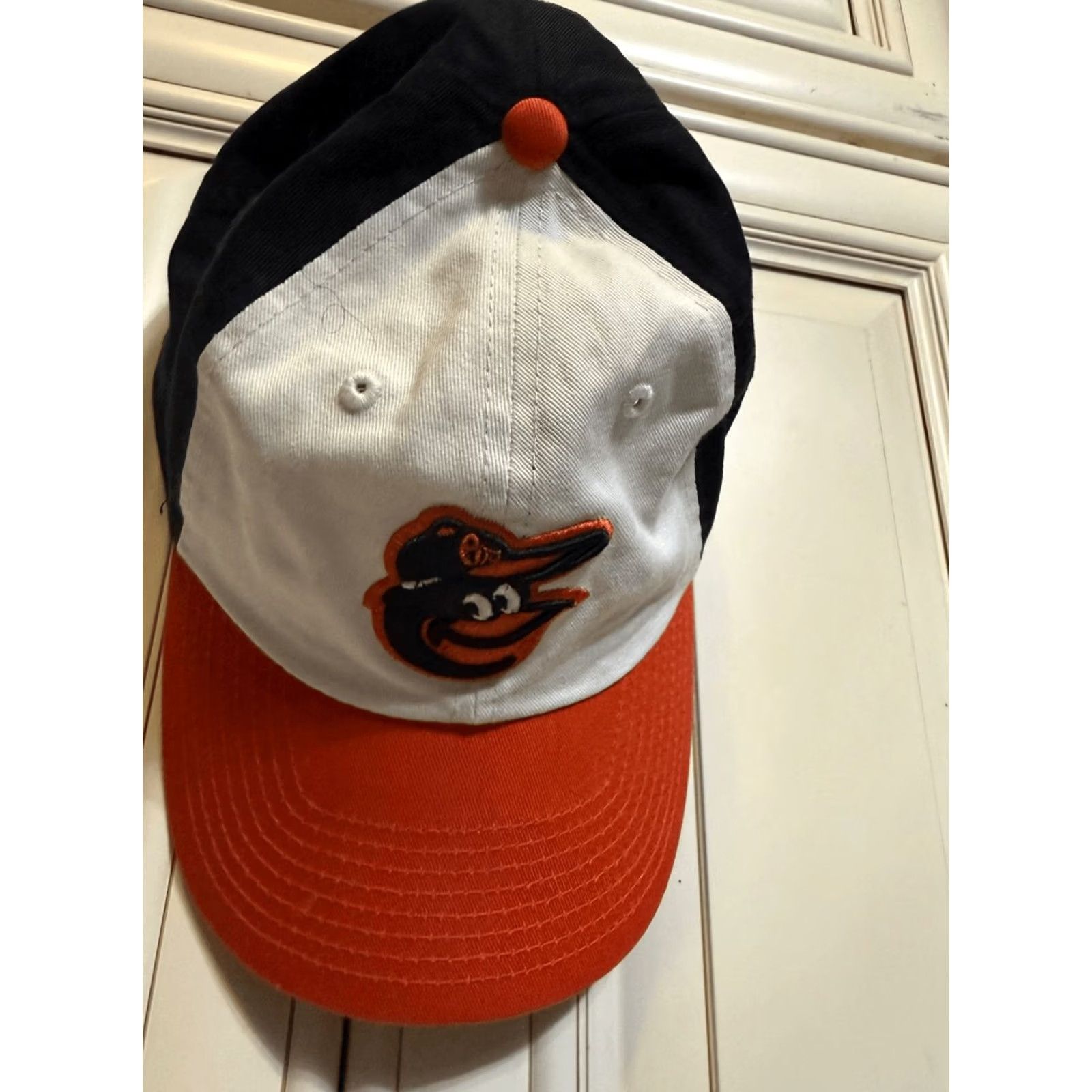 47 47 Brand Orioles MLB Adjustable Baseball Hat OSFA Mens Black Orange Multicolor Cap Size ONE SIZE - 2 Thumbnail