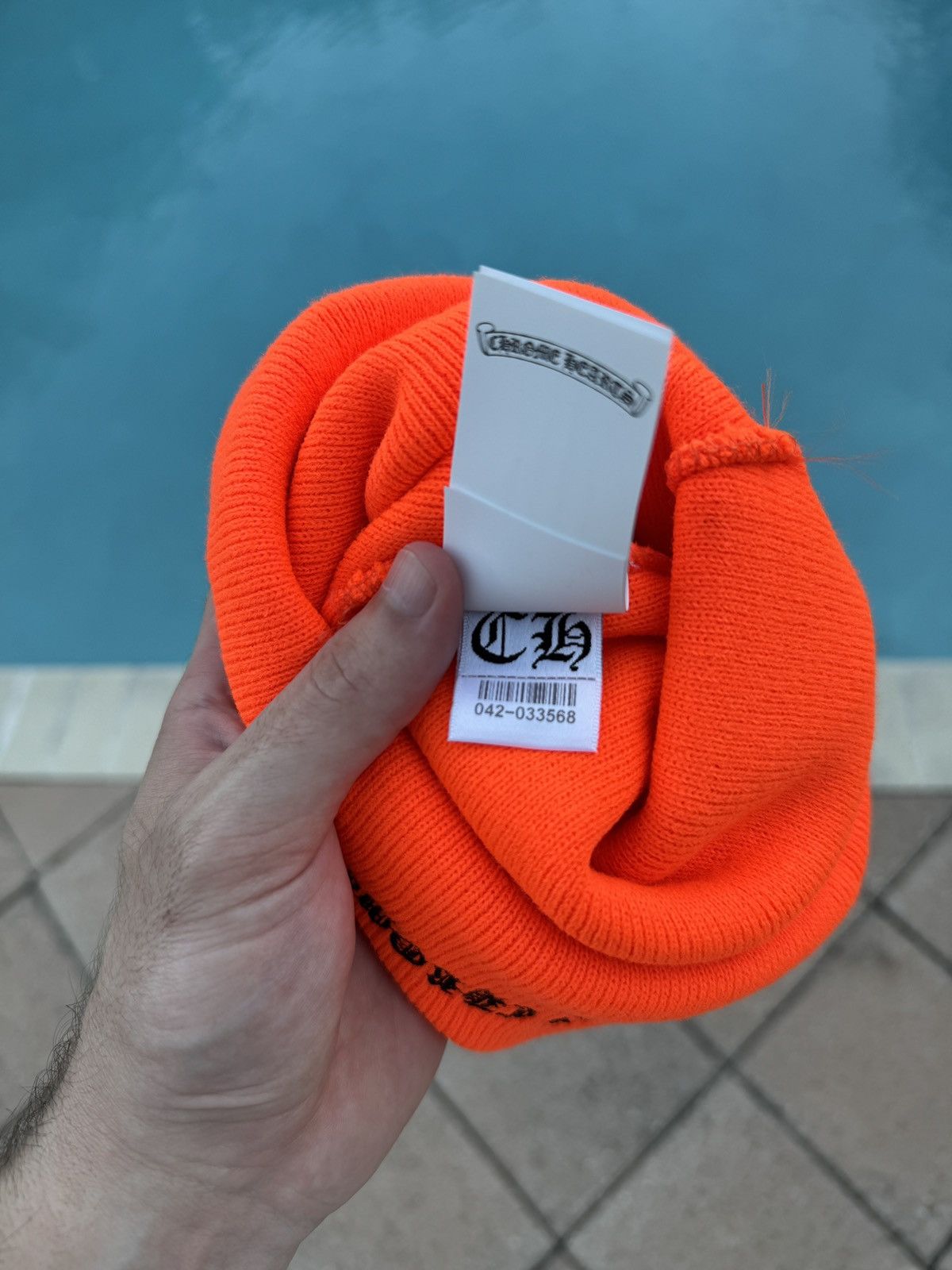 Chrome Hearts Chrome Hearts Orange Beanie Brand New Size ONE SIZE - 5 Thumbnail