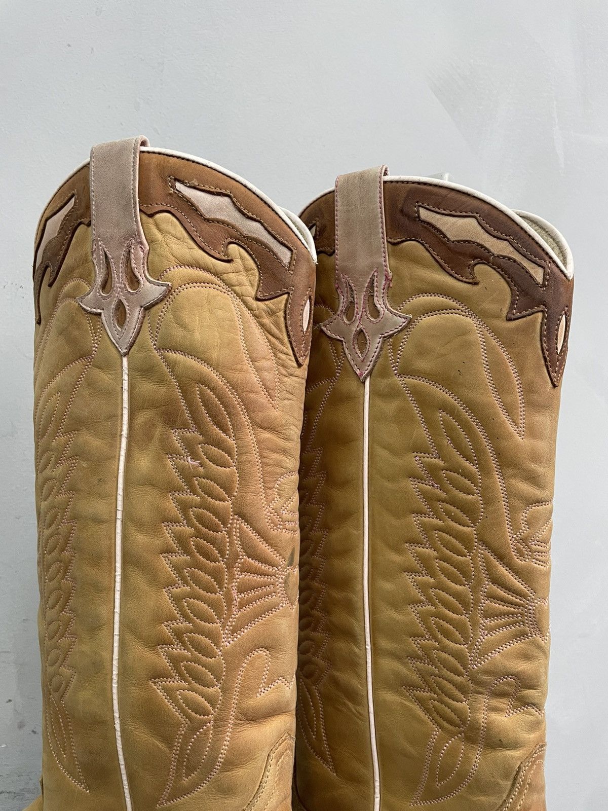 Western Rise Western garley davidson style leather moto heel boots guidi Size US 7.5 / EU 40-41 - 7 Thumbnail