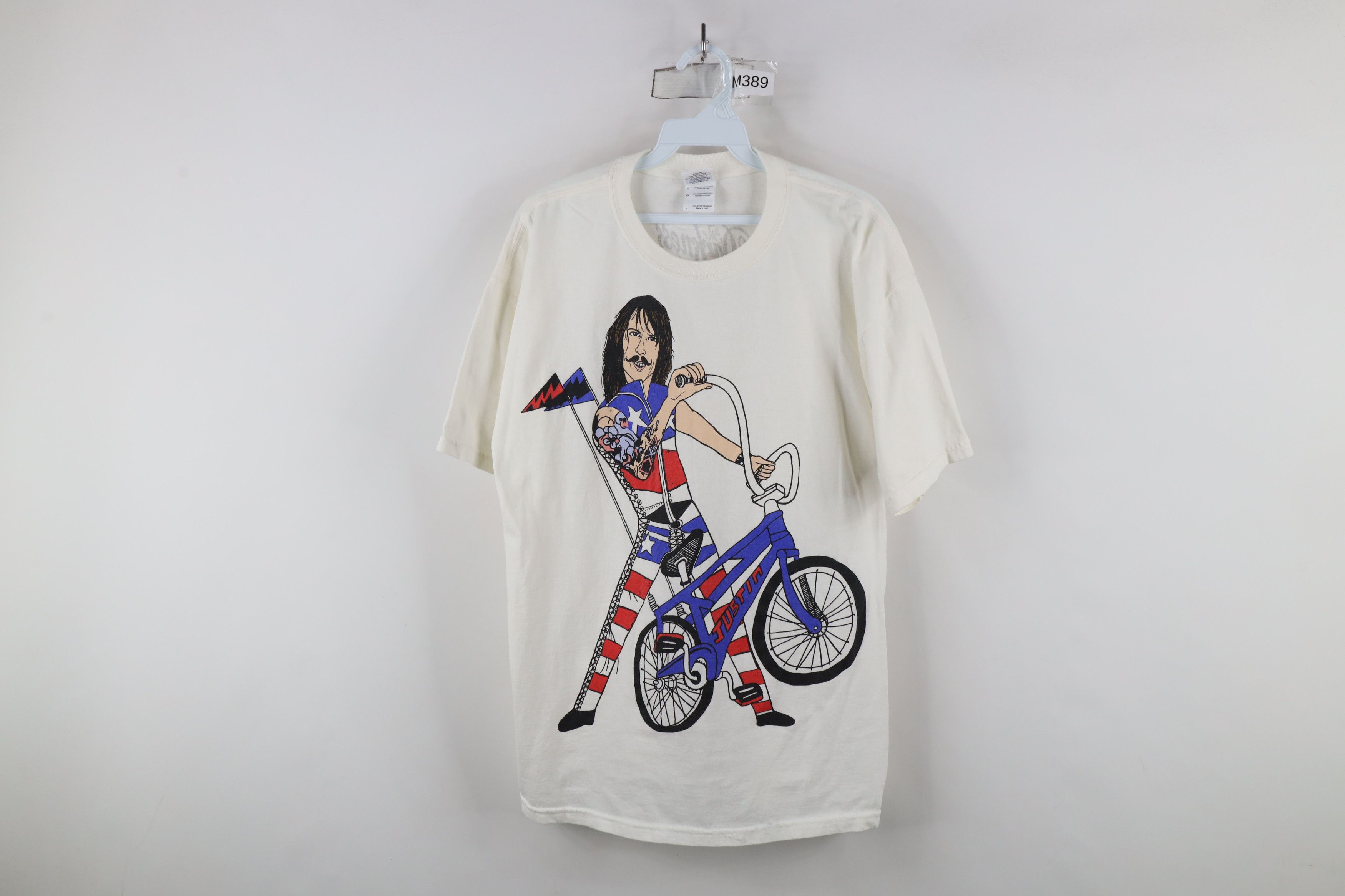 Vintage Vintage Y2K Justin The Darkness Band Short Sleeve T-Shirt Size US L / EU 52-54 / 3 - 1 Thumbnail