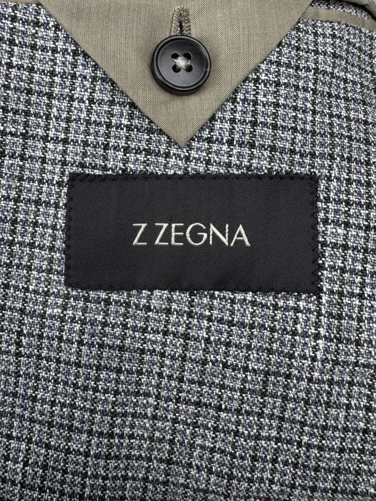 Z Zegna Z Zegna Ermenegildo 100% Linen checkered unlined blazer 50 Size 40R - 9 Thumbnail