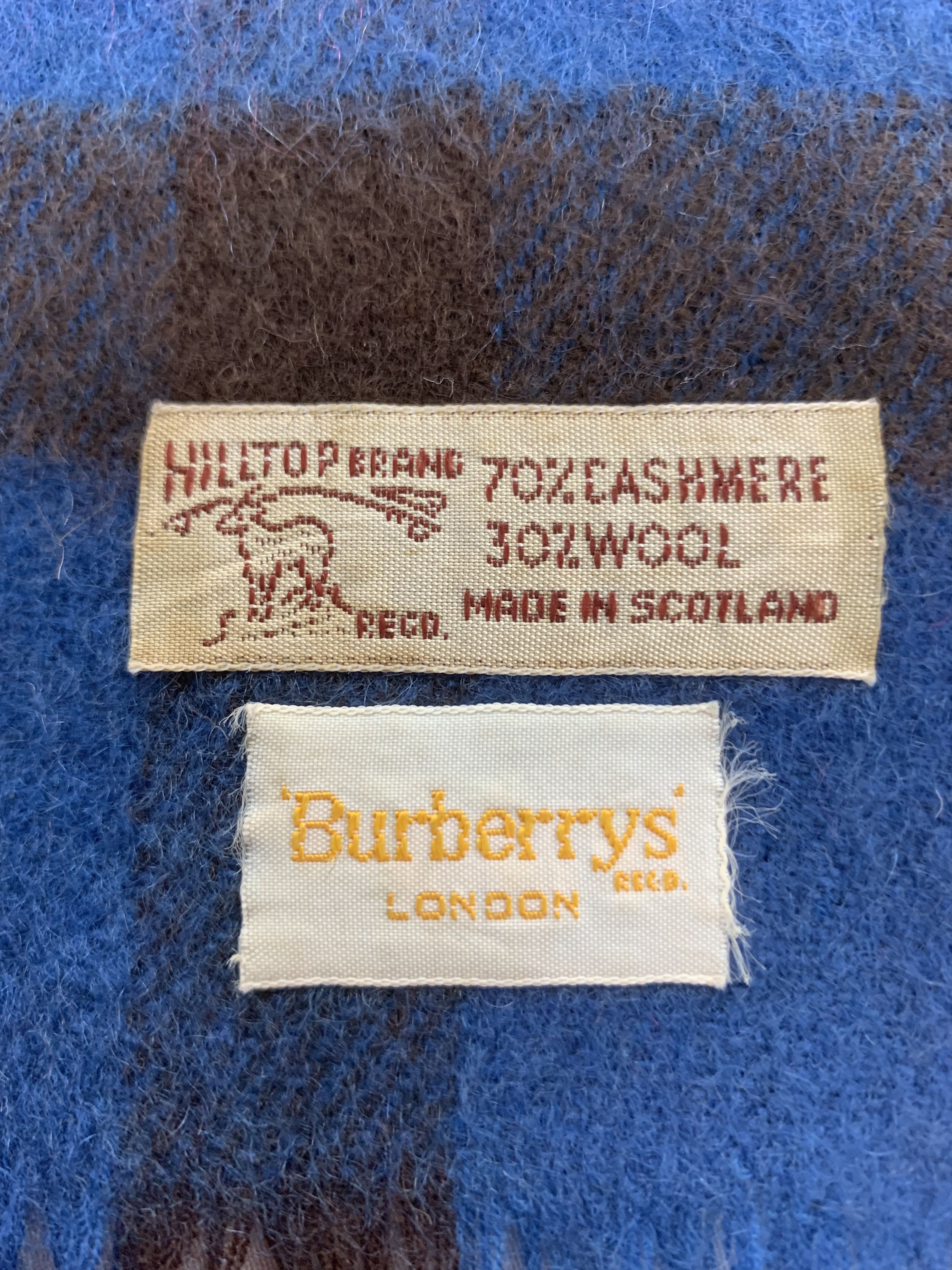Burberry 80s Burberrys Scarf Wool Cashmere Muffler Neck Wrap BL2013 Size ONE SIZE - 5 Thumbnail