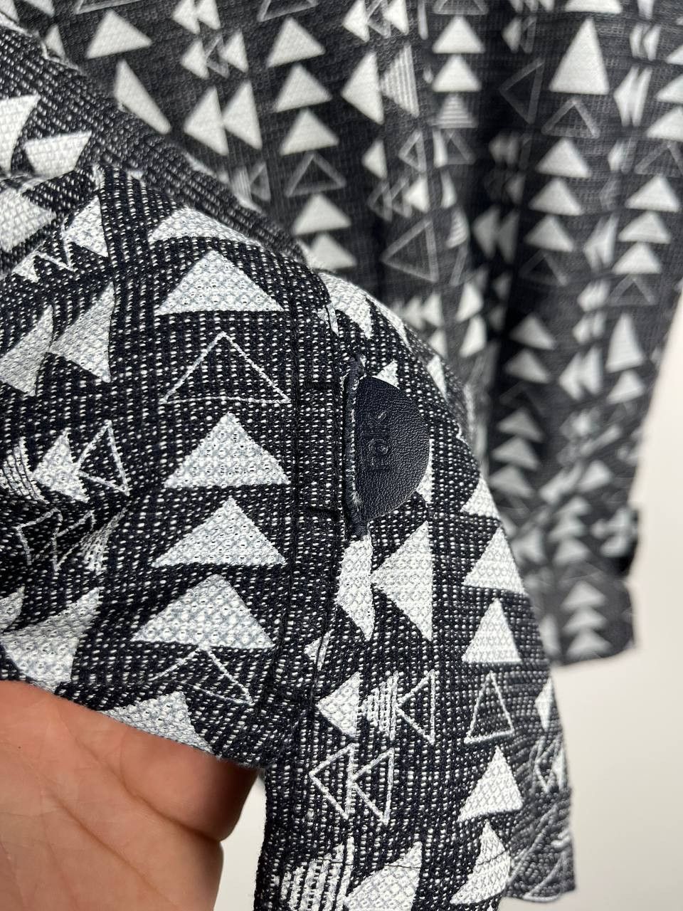 Folk Folk Cotton Tile Triangle Short Sleeve Camp Collar Shirt Size US L / EU 52-54 / 3 - 4 Thumbnail