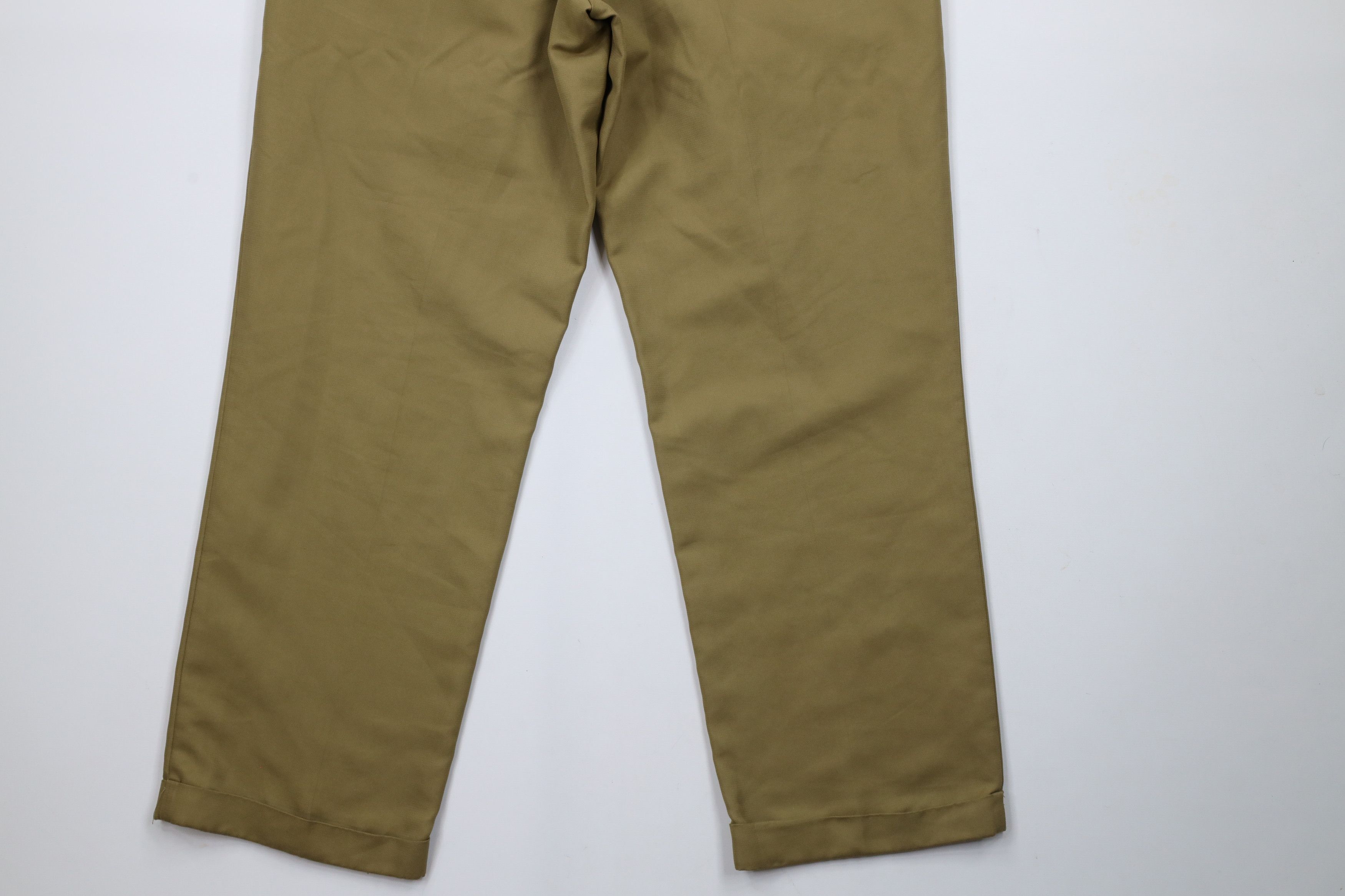 Tommy Hilfiger × Vintage Vintage 90s Tommy Hilfiger Cuffed Wide Leg Chino Pants Brown Size US 32 / EU 48 - 11 Thumbnail