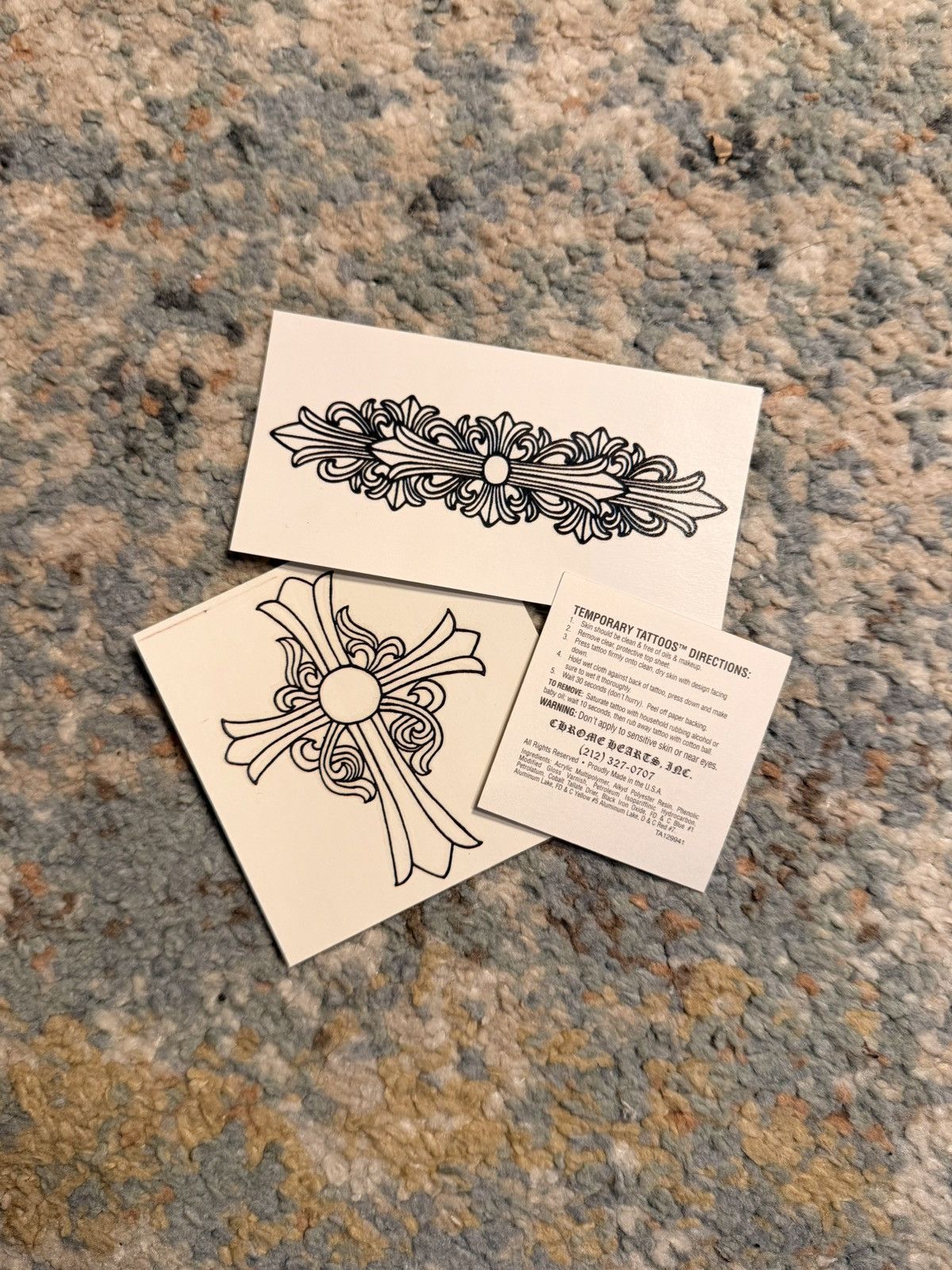 Chrome Hearts Chrome Hearts RARE Temporary Tattoos 1996-1998 Vintage Size ONE SIZE - 1 Thumbnail