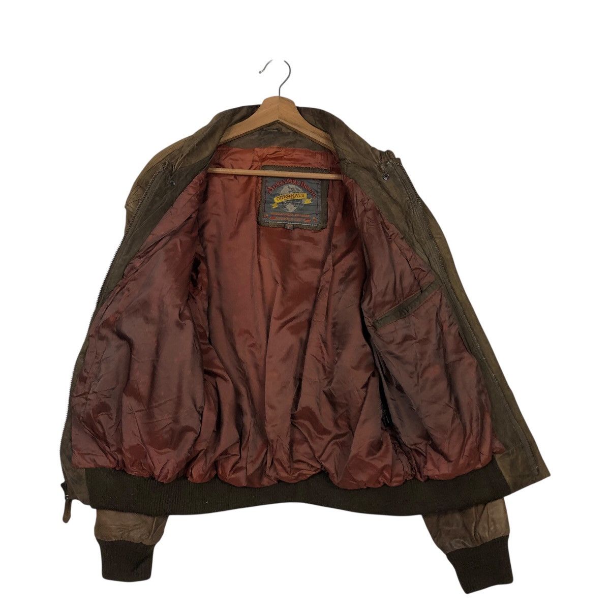 Japanese Brand 📌Vintage Bomber Leather Jacket Fly Adventure Bound Size US L / EU 52-54 / 3 - 14 Thumbnail