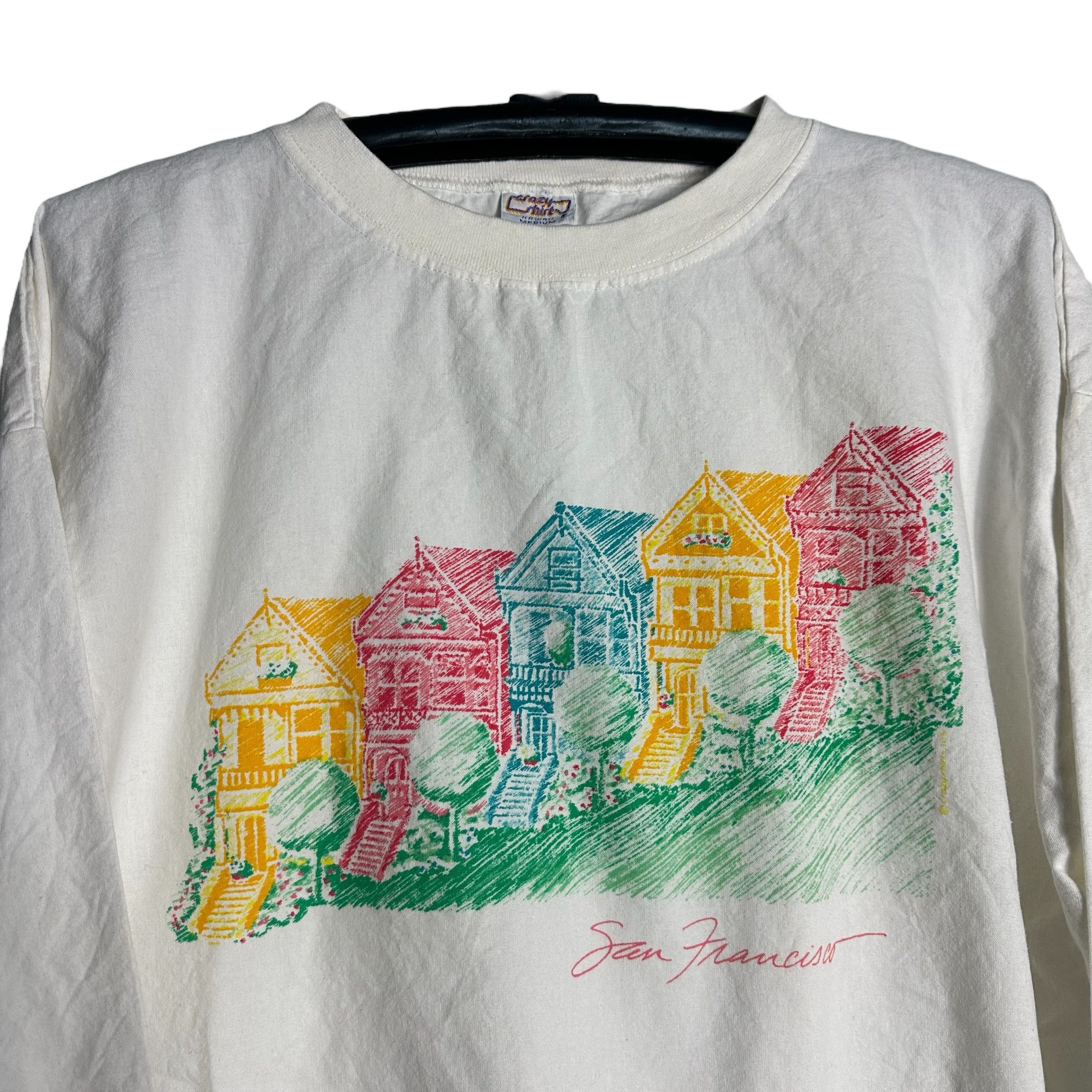 Vintage 🔥RARE🔥Vintage Crazy Shirts Art San Francisco Sweatshirt Size US M / EU 48-50 / 2 - 2 Thumbnail