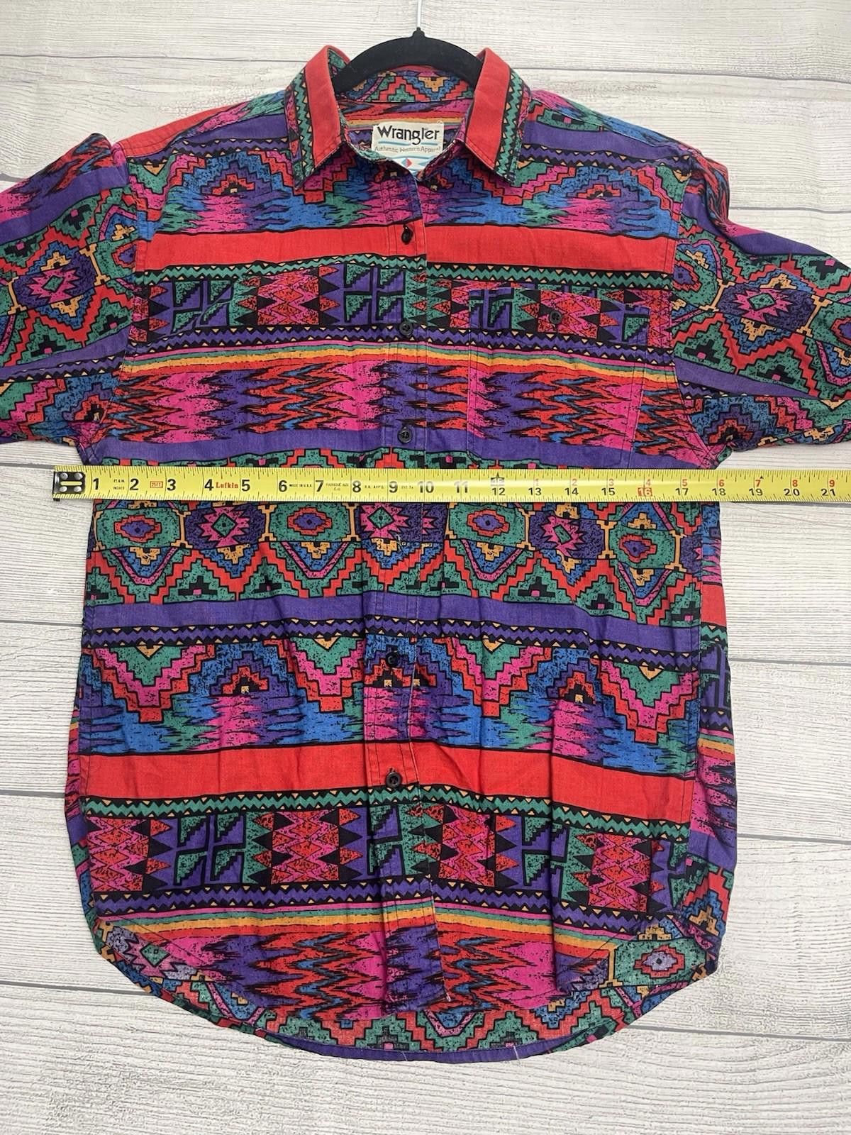 Wrangler Vtg Wrangler Shirt Womens L? Aztec Western Apparel Size L / US 10 / IT 46 - 5 Thumbnail