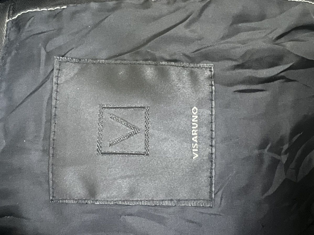 Japanese Brand × Leather VISARUNO Leather Balmac Coat Spring Trench Long Coat Luxury Size US M / EU 48-50 / 2 - 3 Thumbnail