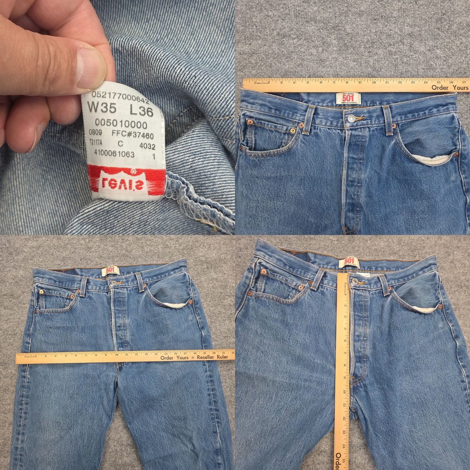 Levi's VINTAGE Levi’s 501 Jeans Mens 32 Blue Distressed Y2K Size US 32 / EU 48 - 9 Thumbnail