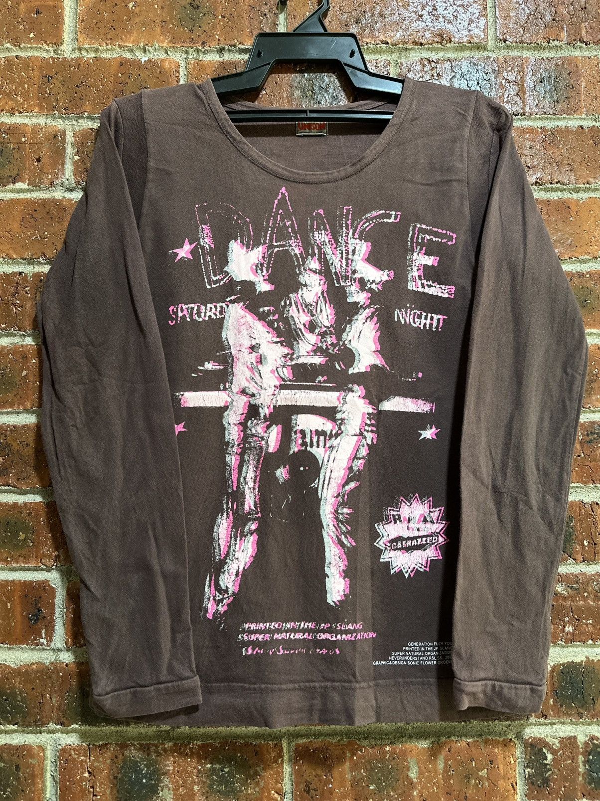 If Six Was Nine Vintage RNA Dance Night Long Sleeve Faded Tee Size S / US 4 / IT 40 - 1 Thumbnail