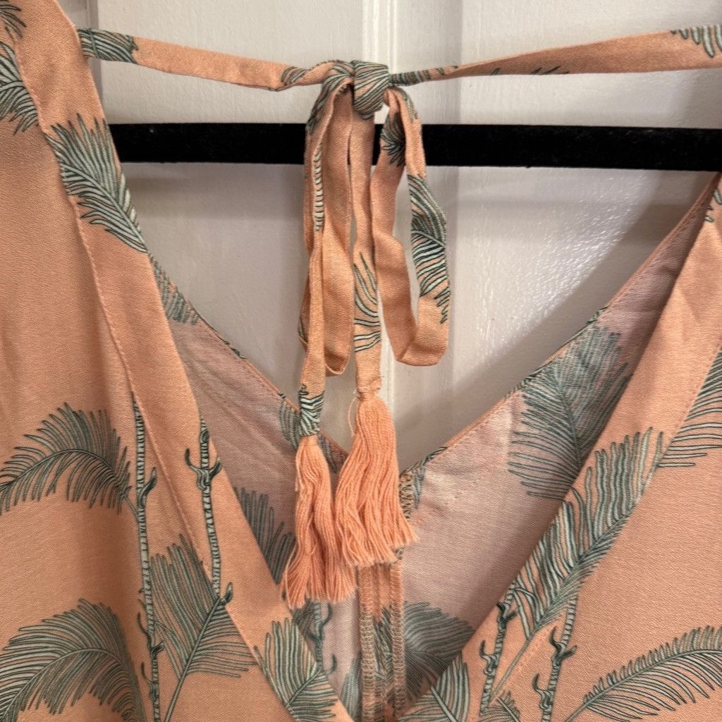 Chaser Brand Women's Chaser Blouse, Size S, Peach and Green Size S / US 4 / IT 40 - 3 Thumbnail
