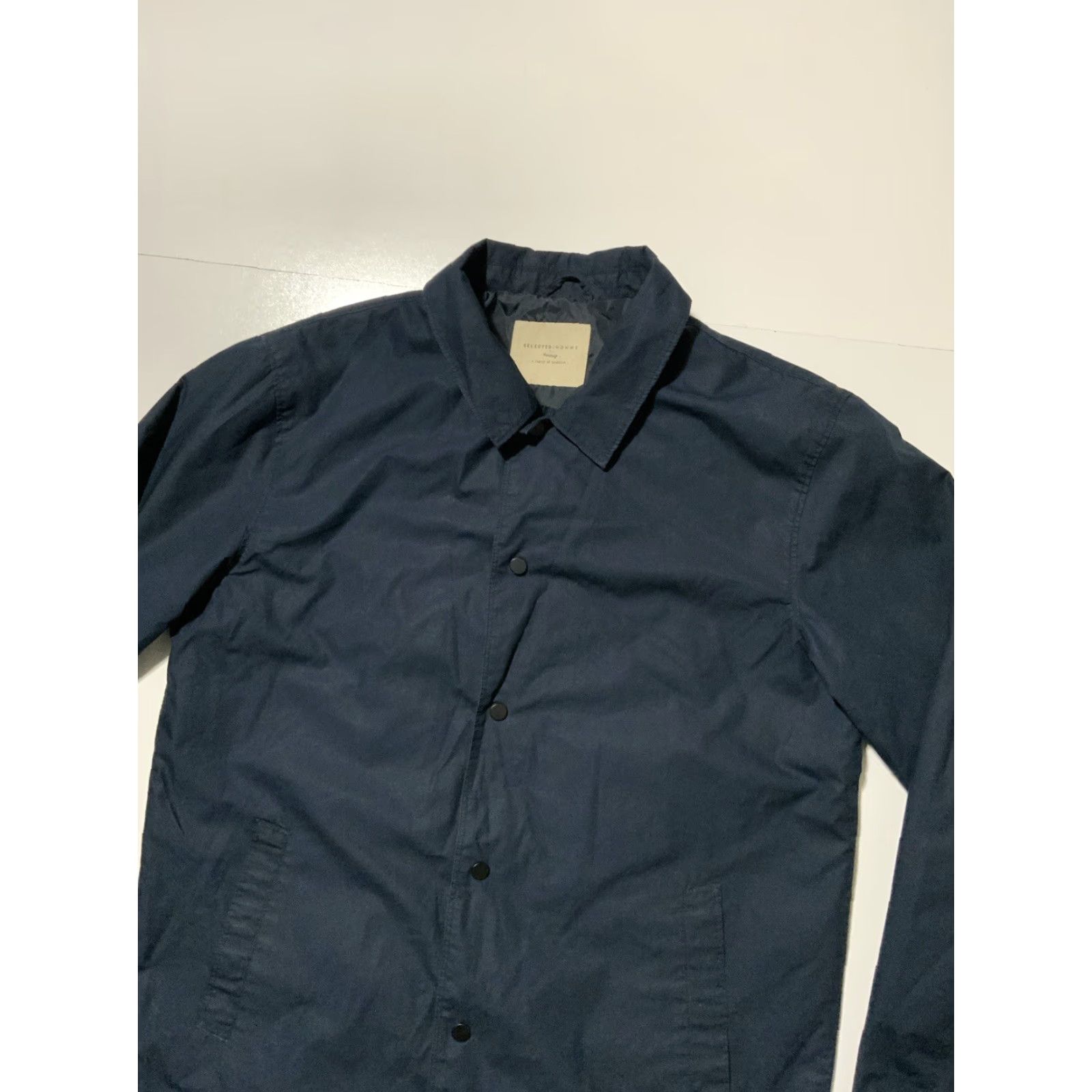 Selected Homme Selected Homme Heritage Windbreaker Jacket S Navy Water Repellent 2016 Coat/Coat? Size US S / EU 44-46 / 1 - 4 Thumbnail